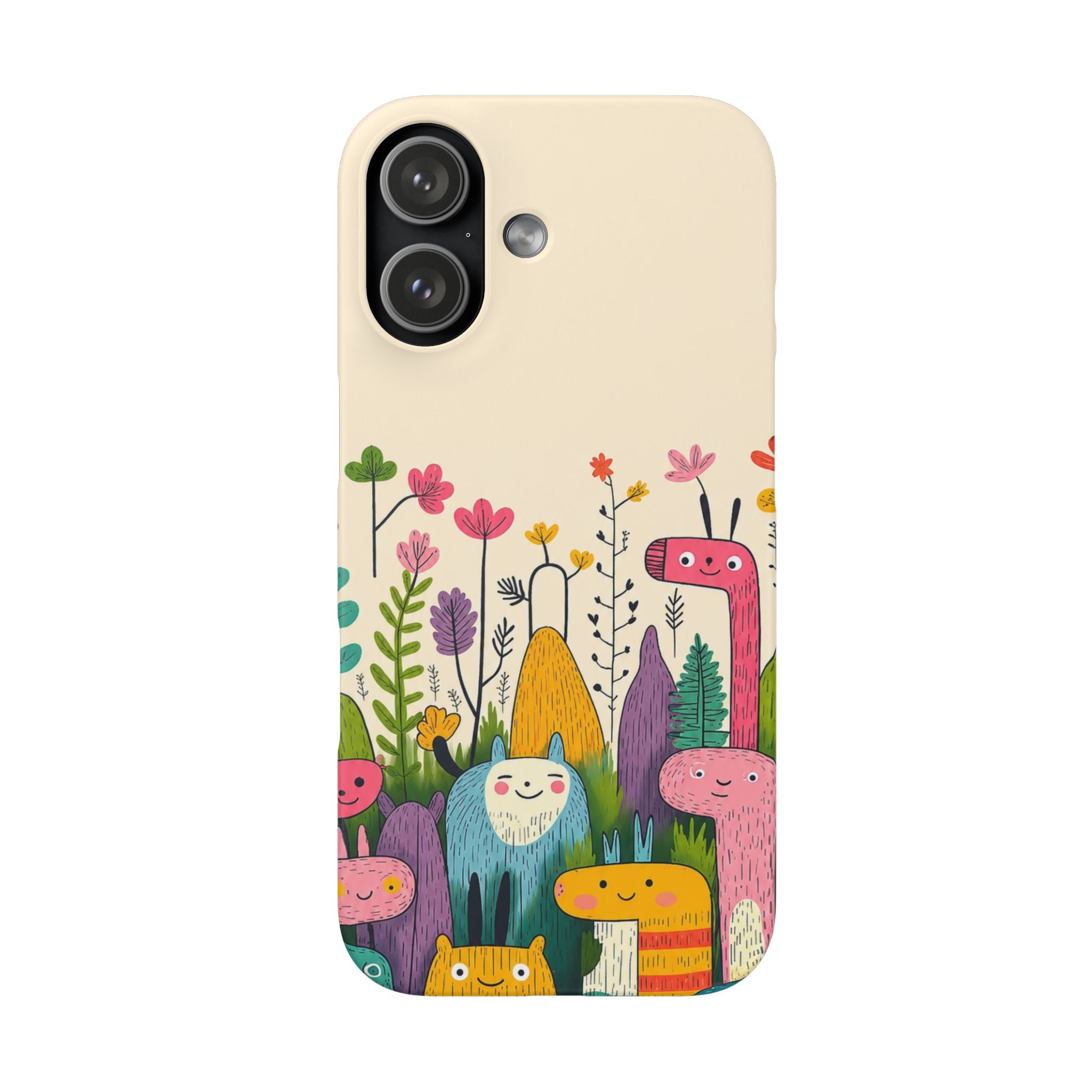 Cute Monster Garden Phone Case