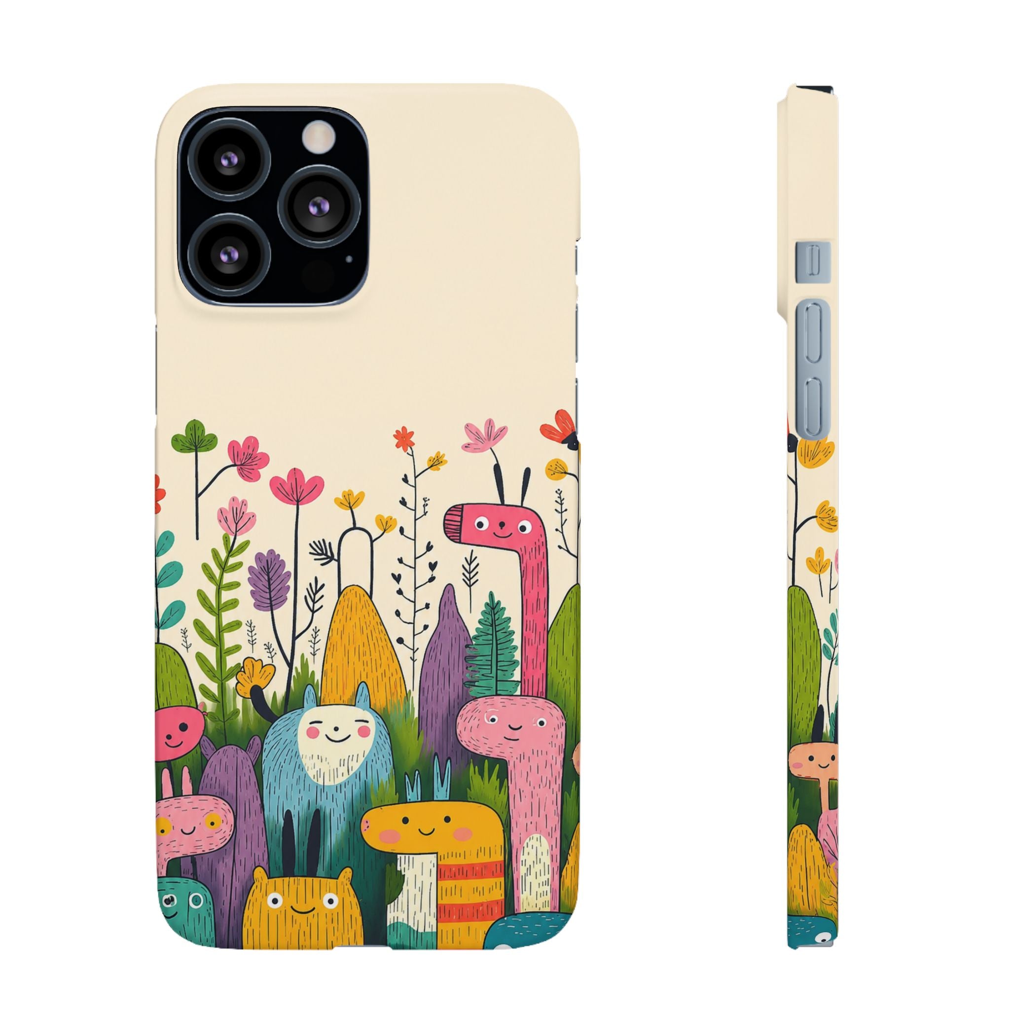 Cute Monster Garden Phone Case