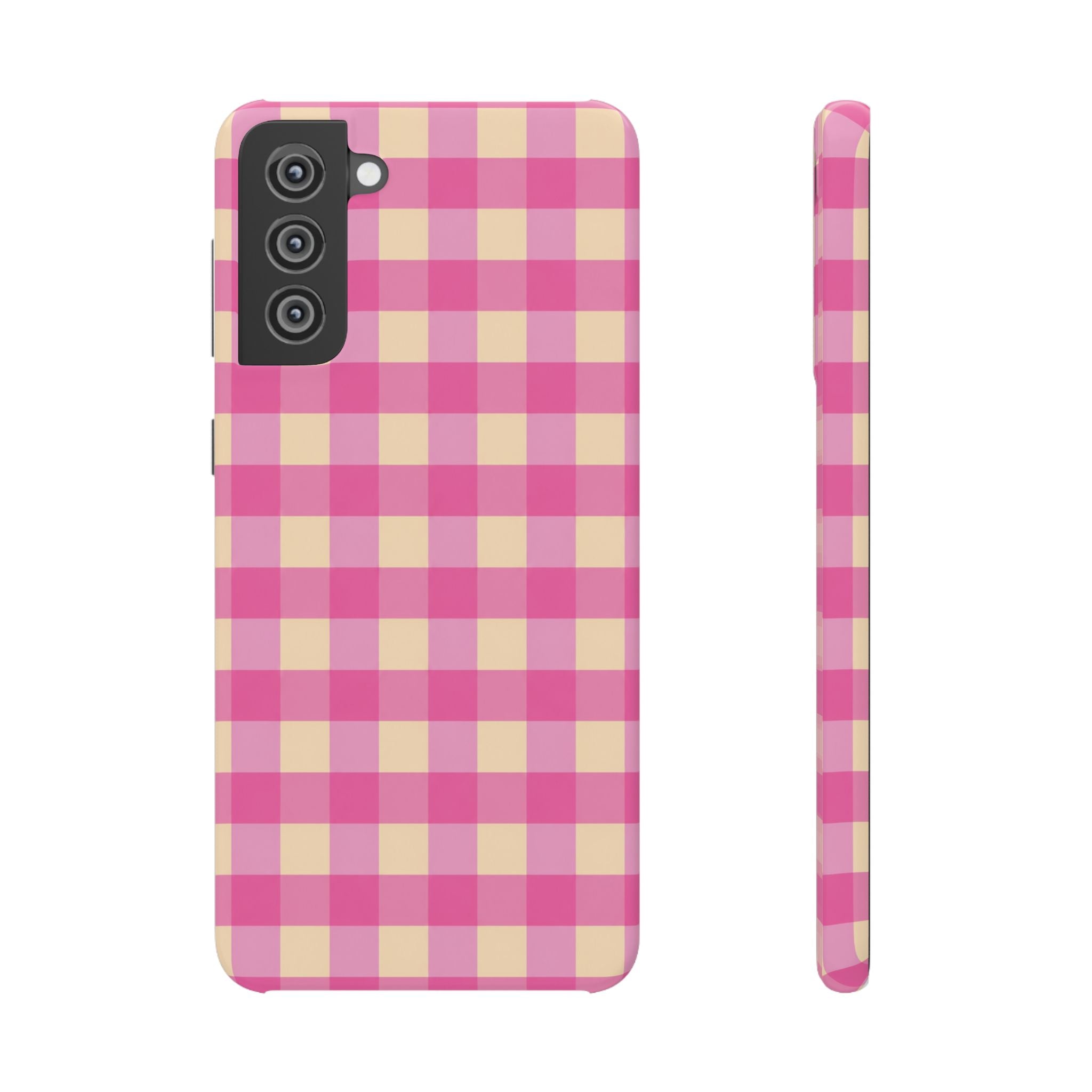 Pink Gingham Phone Case