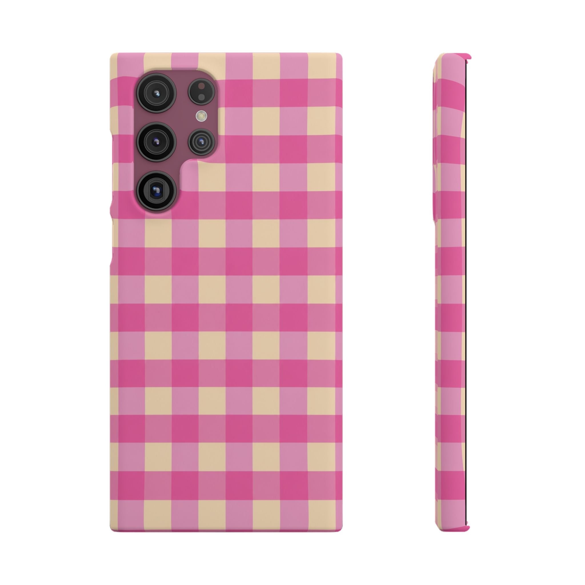 Pink Gingham Phone Case