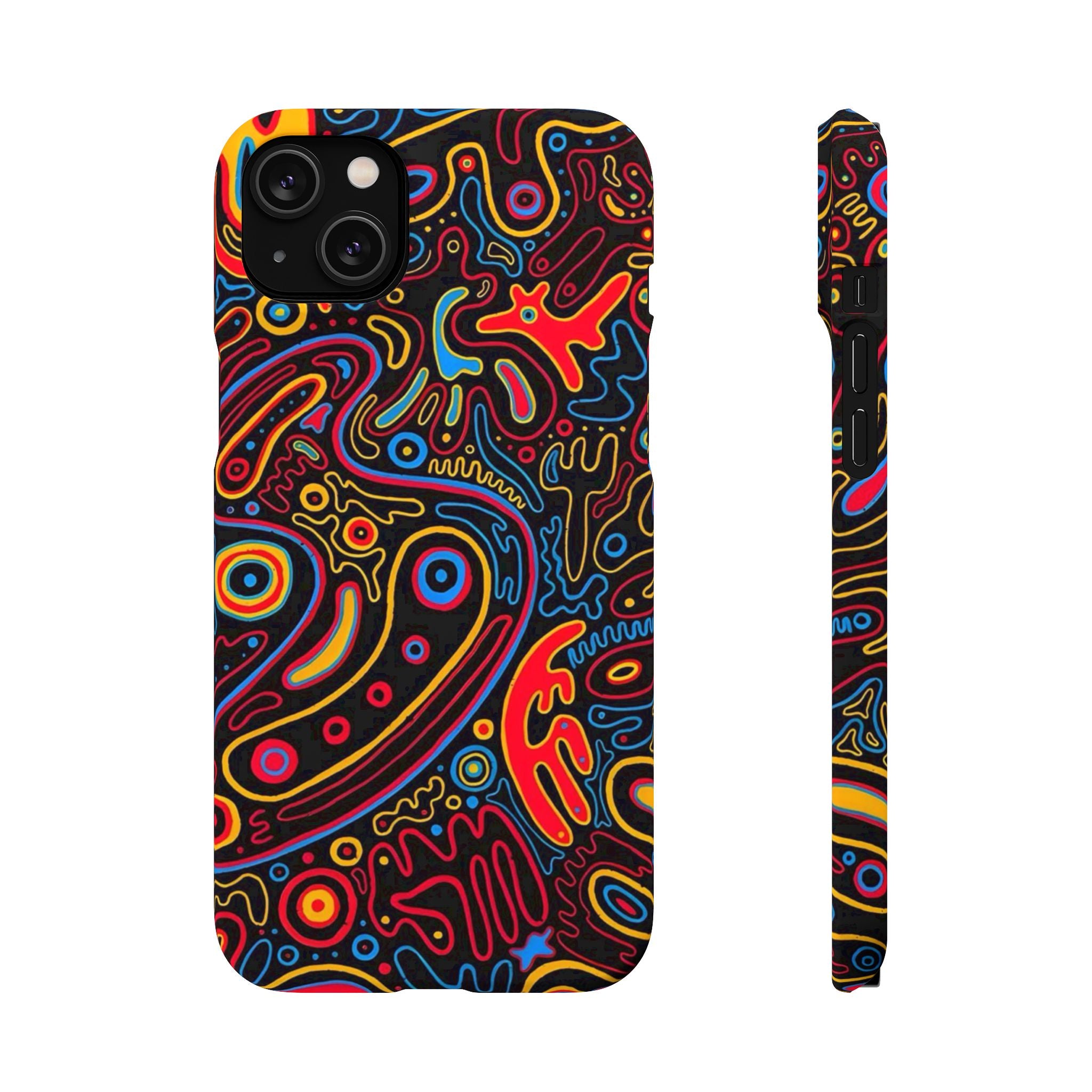 Neon Maze Phone Case