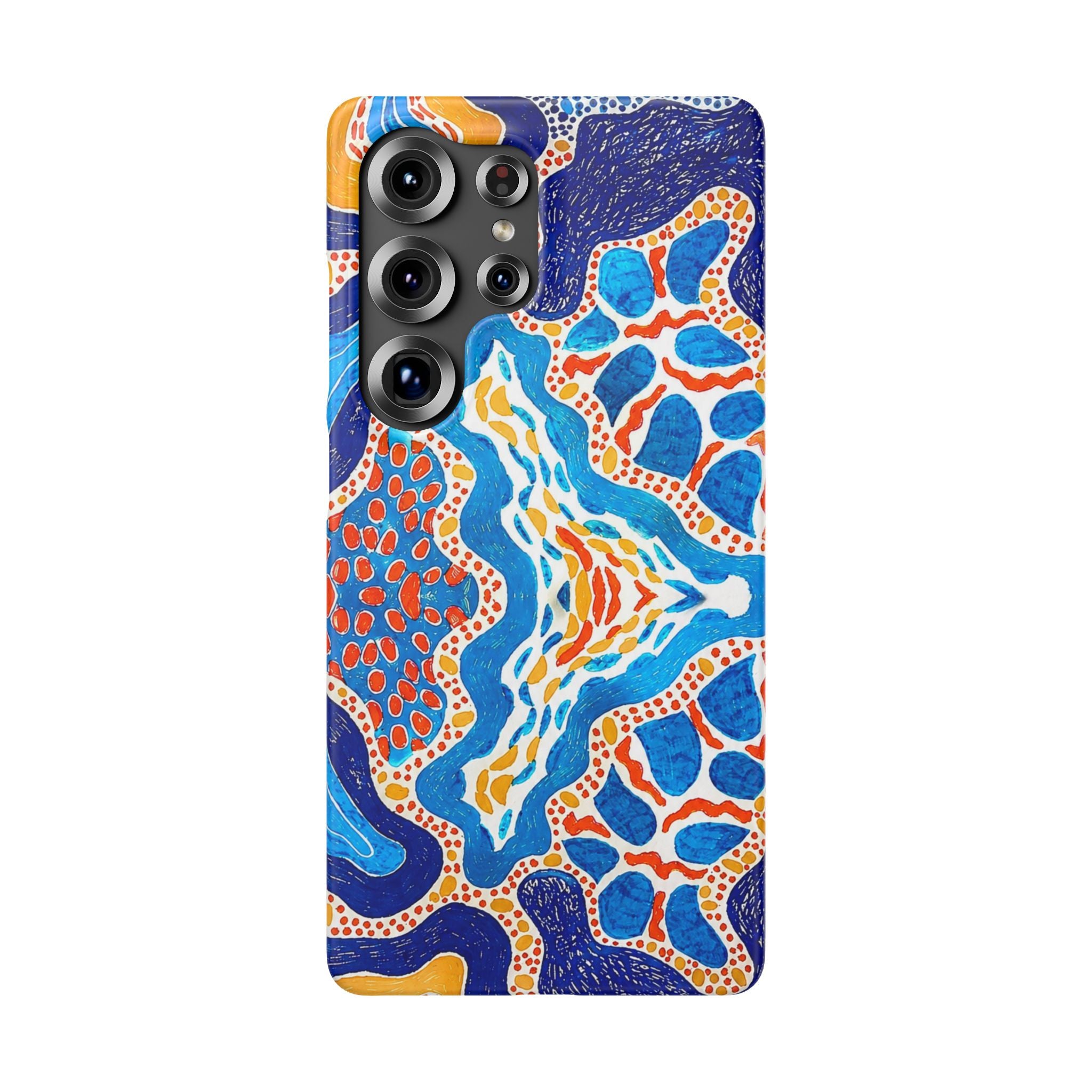 Abstract Blue Pattern Phone Case