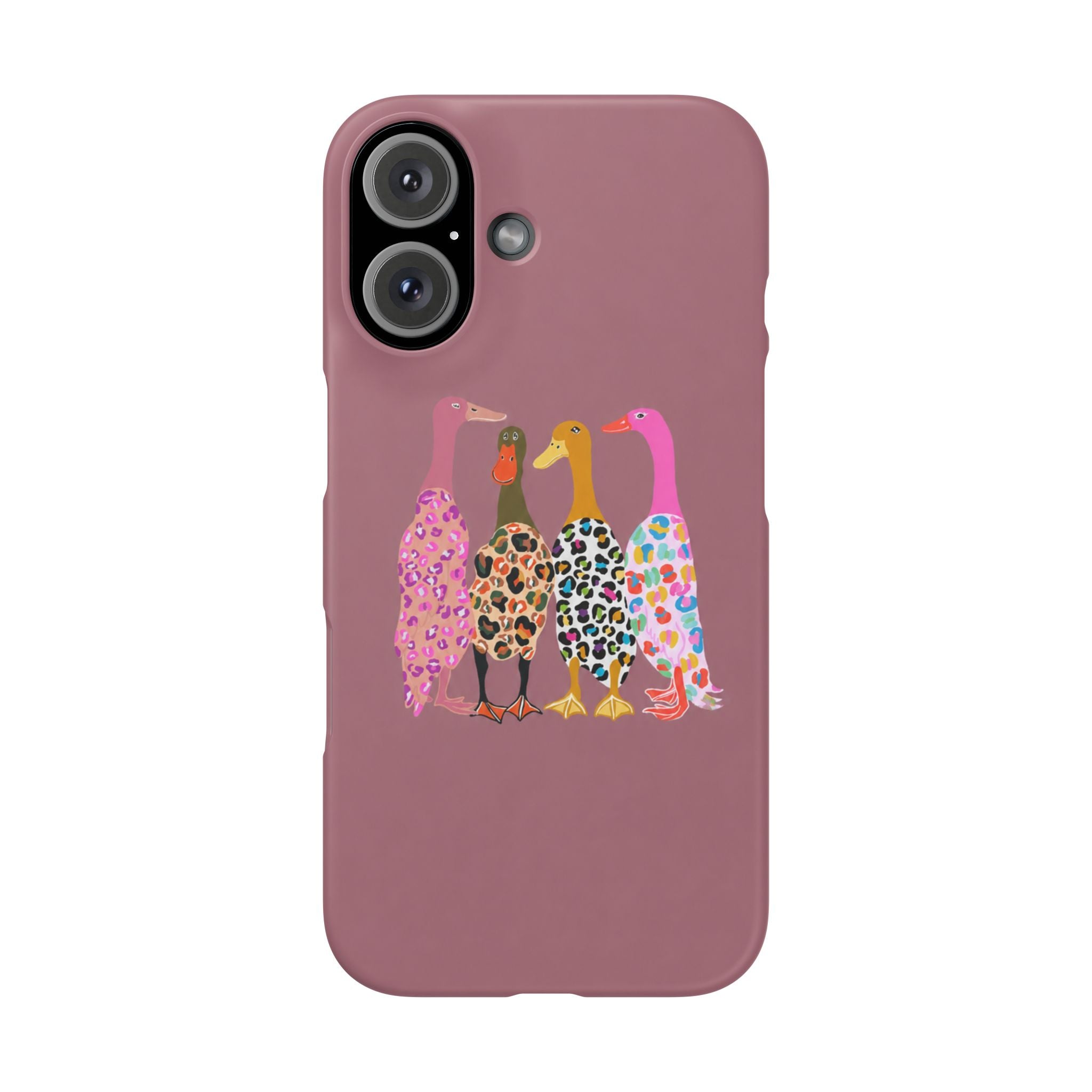 Colorful Leopard Ducks Phone Case