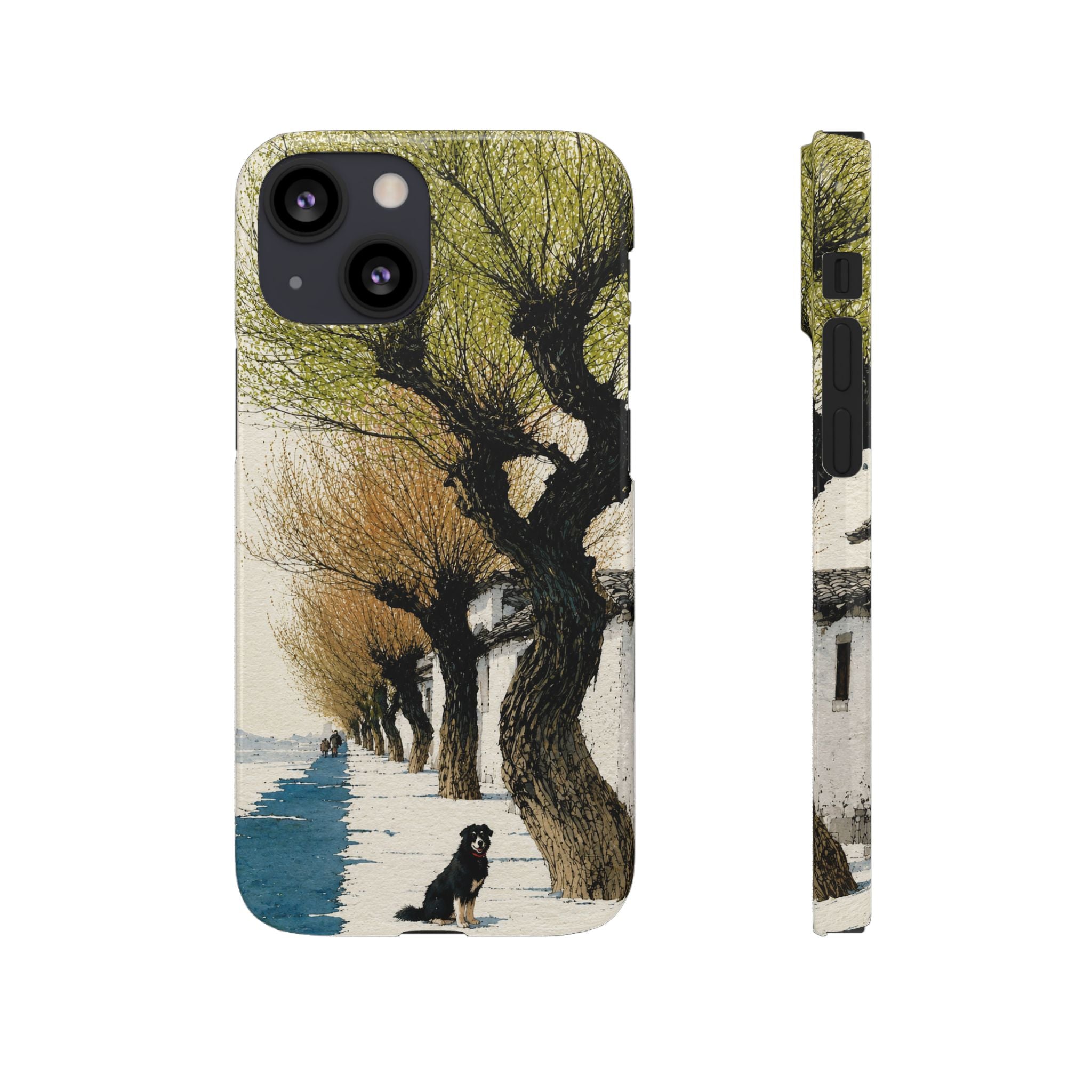 Serene Willow Landscape Phone Case