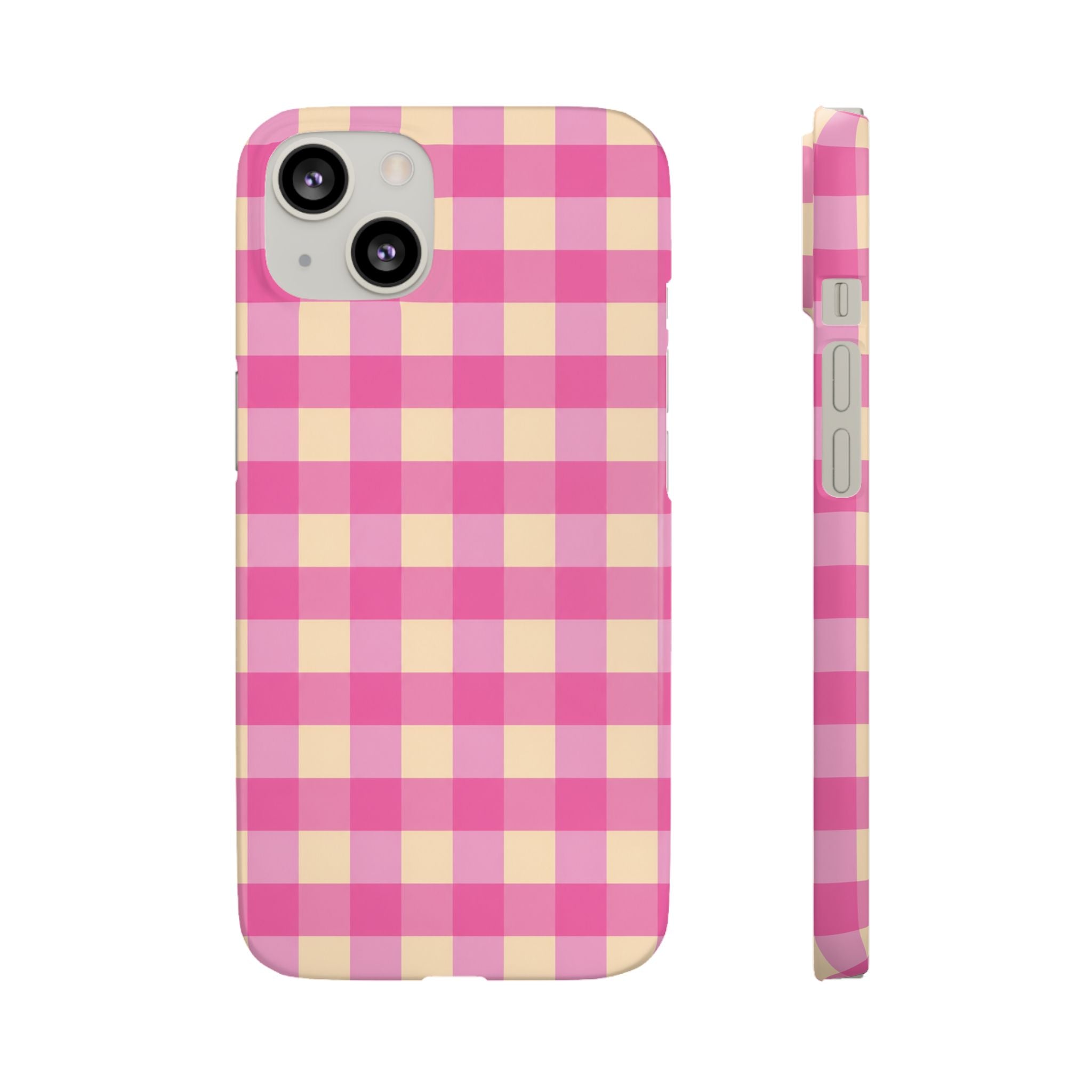 Pink Gingham Phone Case