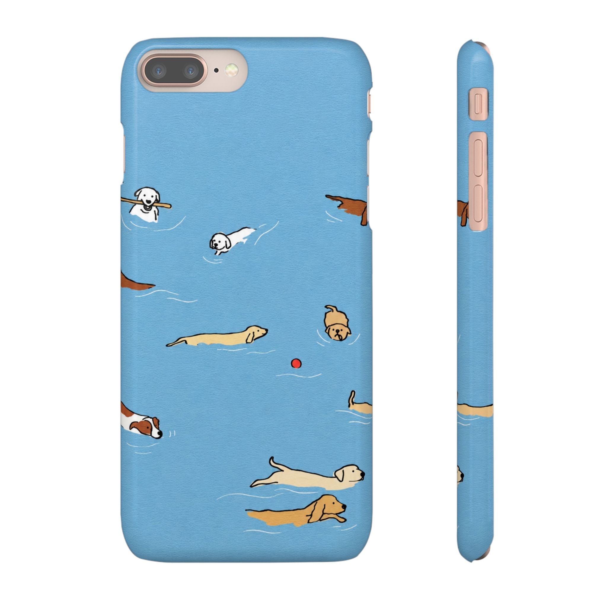 Swimming Dogs Phone Case