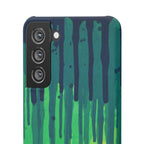 Liquid Emerald – Abstract Drip Phone Case