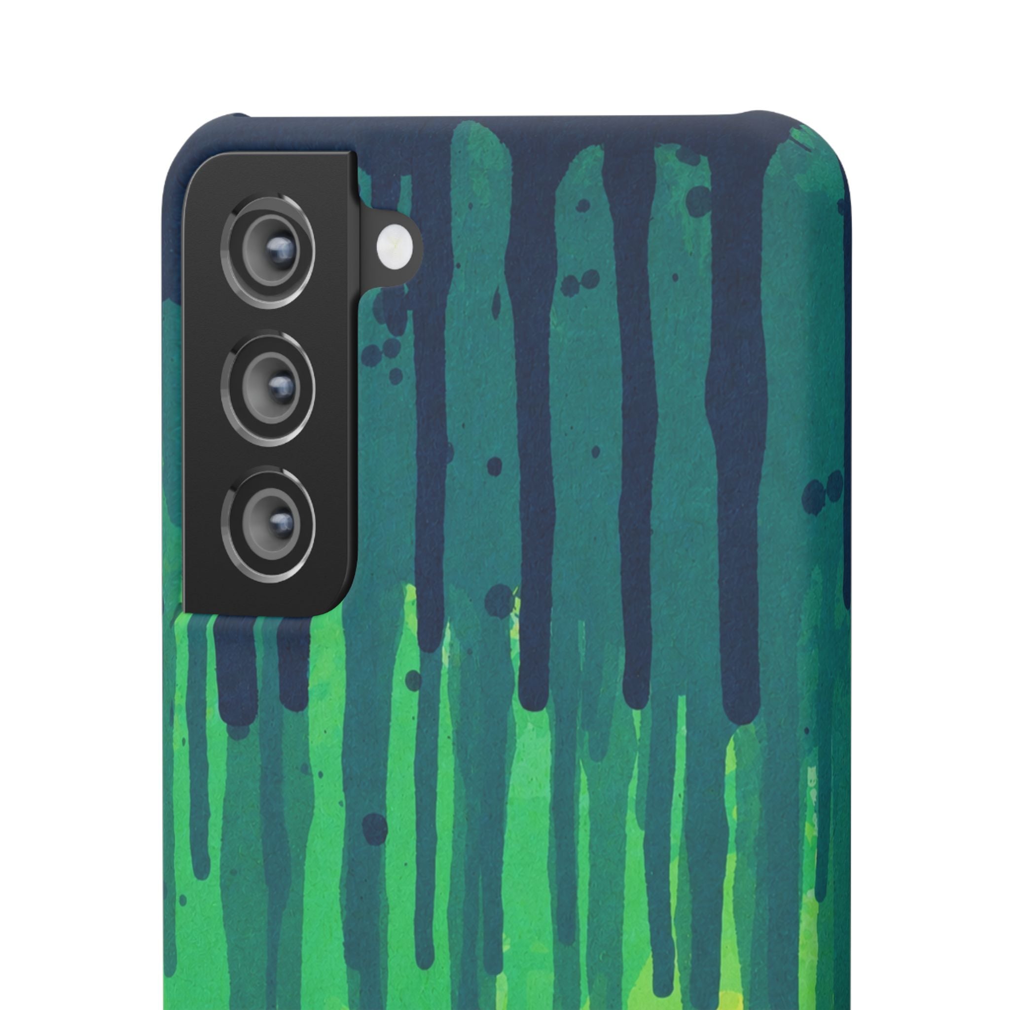 Liquid Emerald – Abstract Drip Phone Case