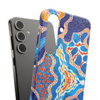 Abstract Blue Pattern Phone Case