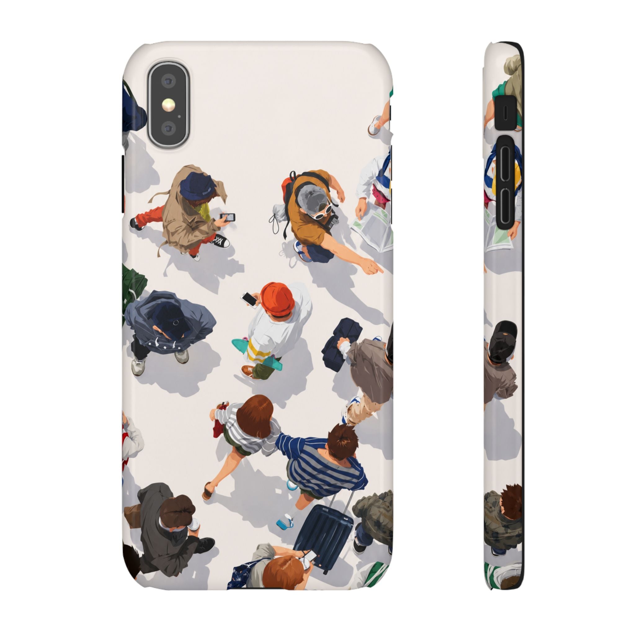 City Crowd Aesthetic Phone Case