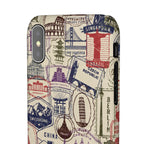 Vintage Travel Stamps Phone Case
