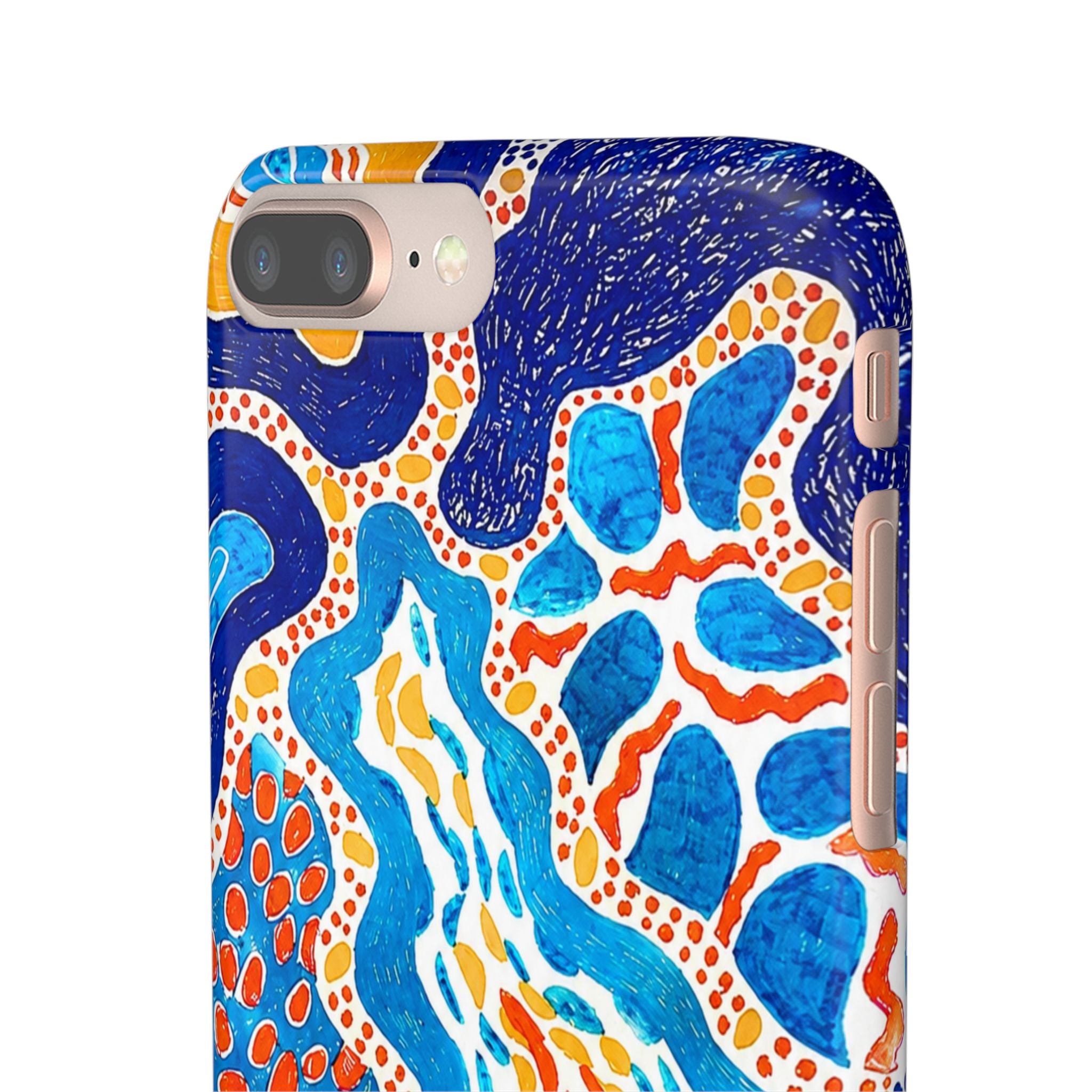 Abstract Blue Pattern Phone Case