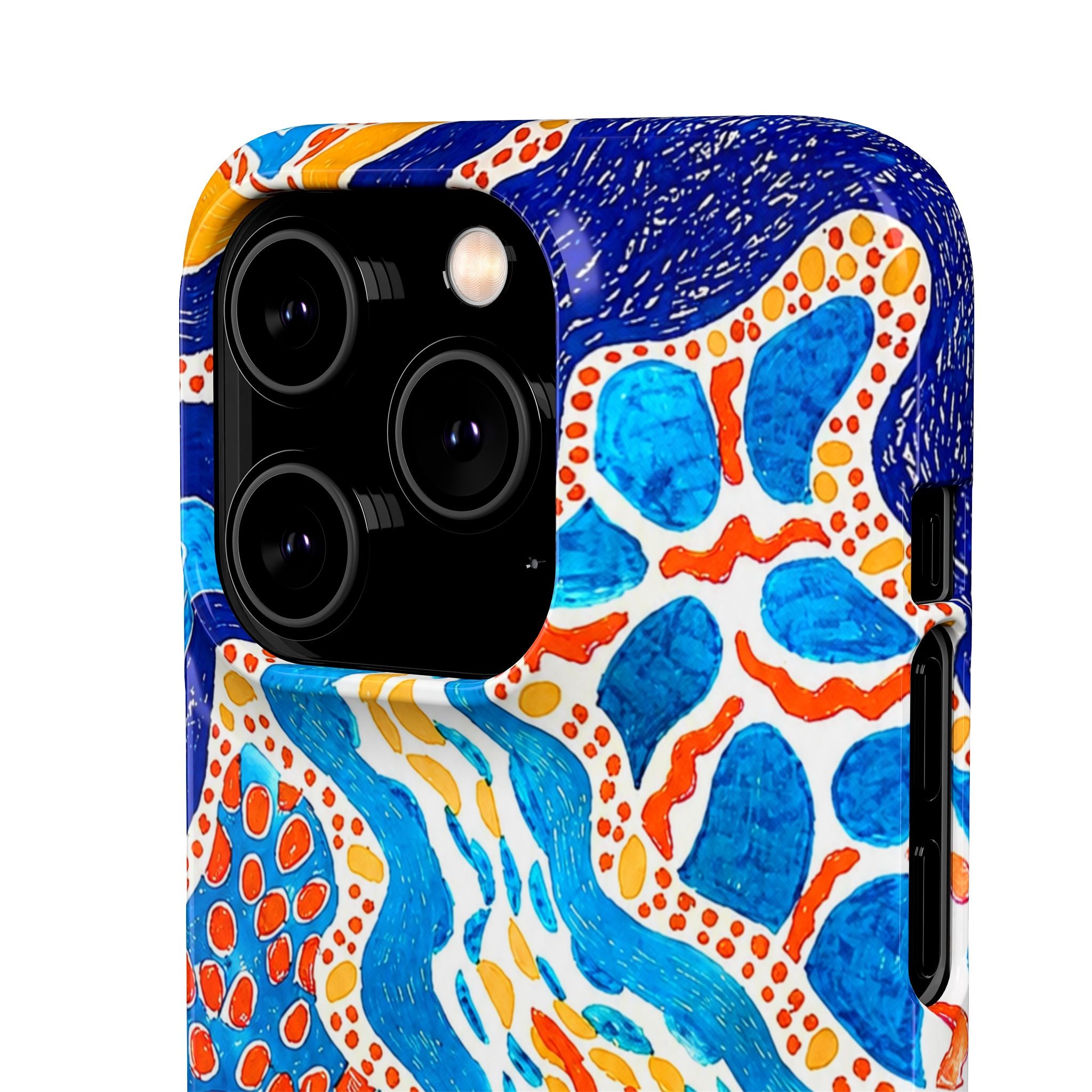 Abstract Blue Pattern Phone Case