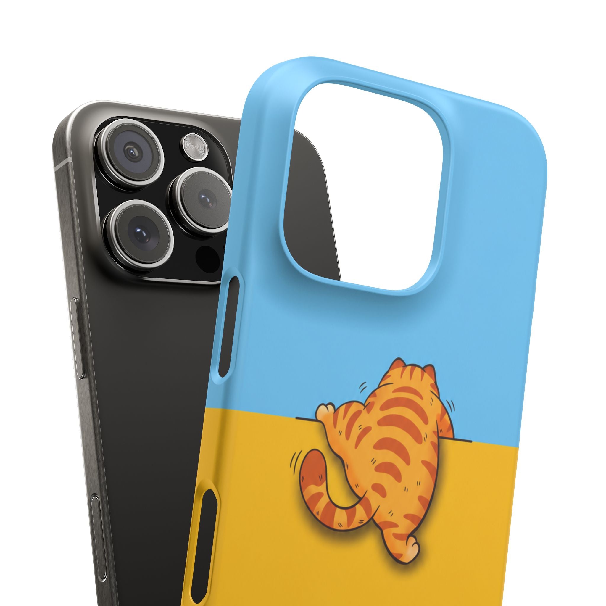 Peekaboo Orange Cat Phone Case