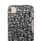 Black and White Skull Pattern Phone Case