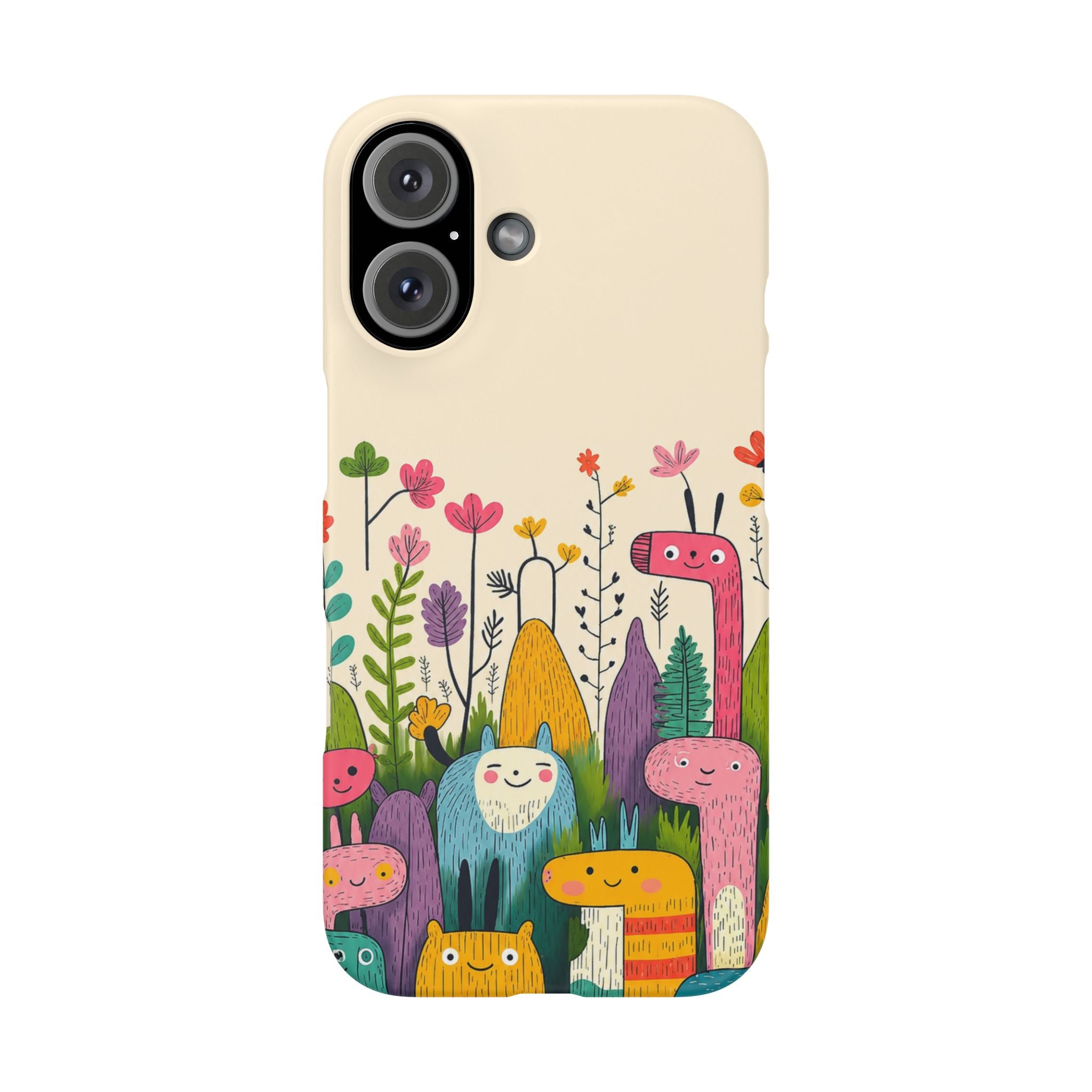 Cute Monster Garden Phone Case