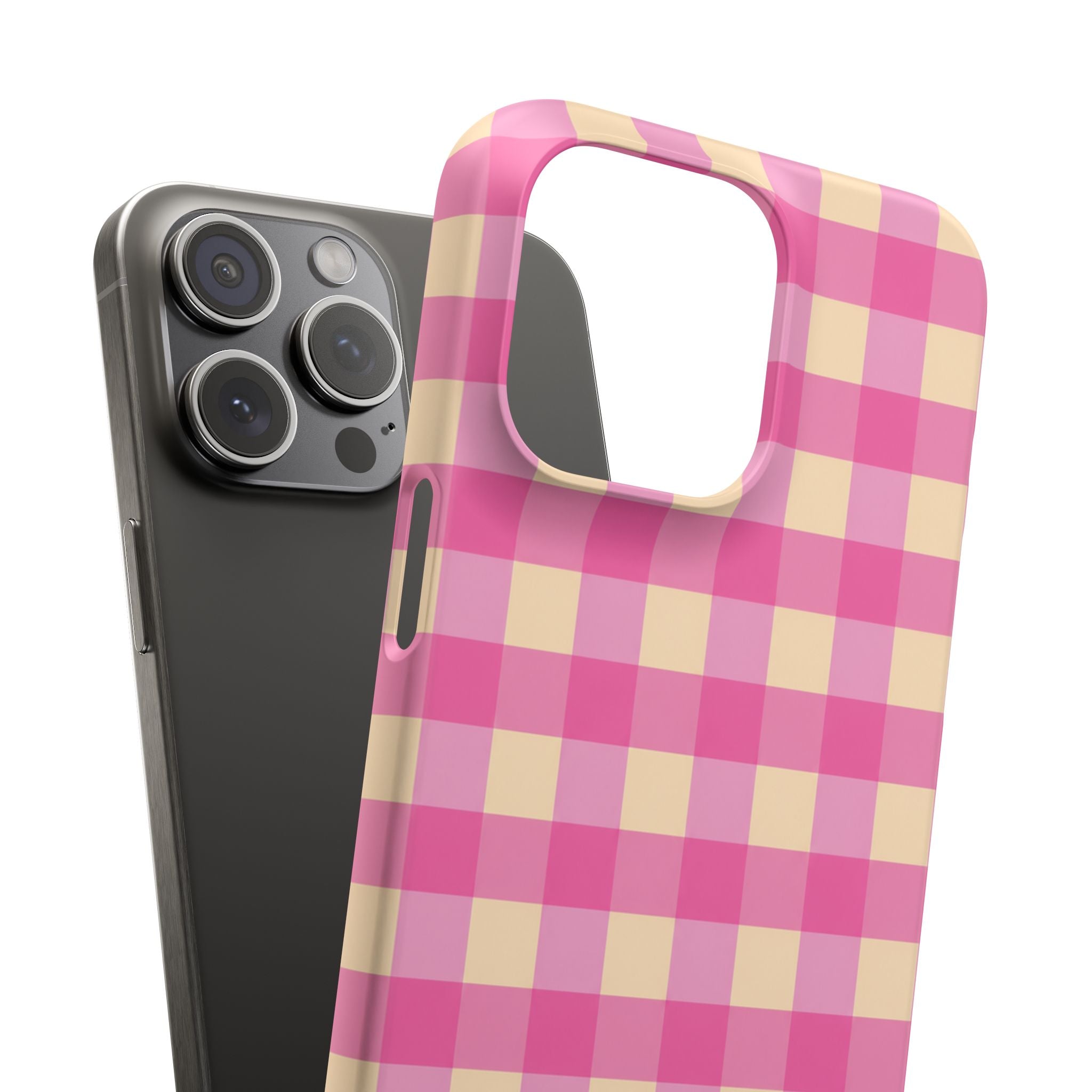 Pink Gingham Phone Case