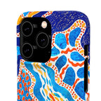 Abstract Blue Pattern Phone Case