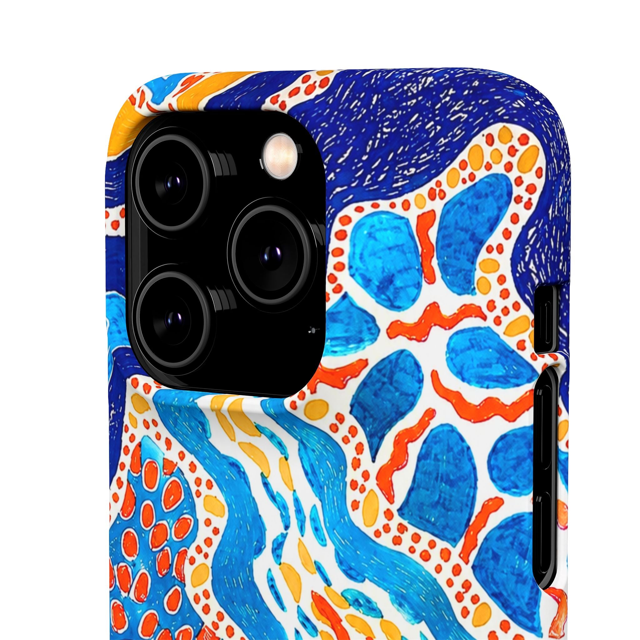 Abstract Blue Pattern Phone Case