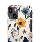 Wildflower Sketch Phone Case