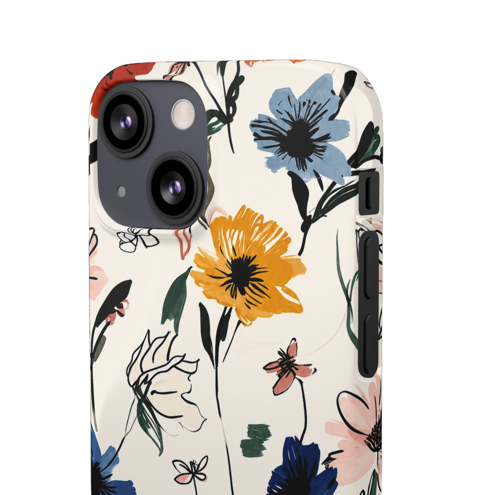 Wildflower Sketch Phone Case
