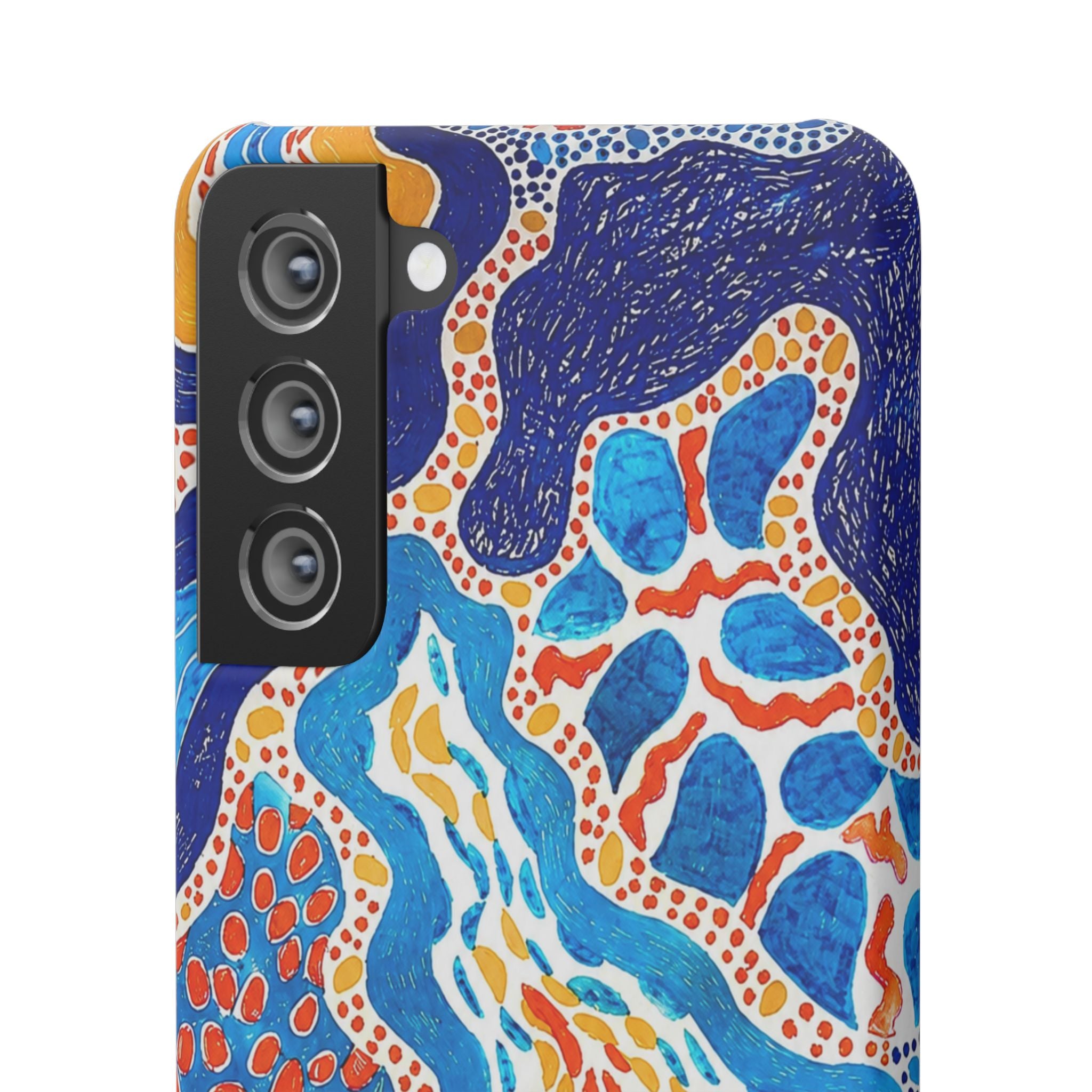Abstract Blue Pattern Phone Case