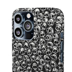 Black and White Skull Pattern Phone Case