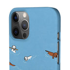 Swimming Dogs Phone Case