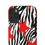Retro Zebra Stars Phone Case