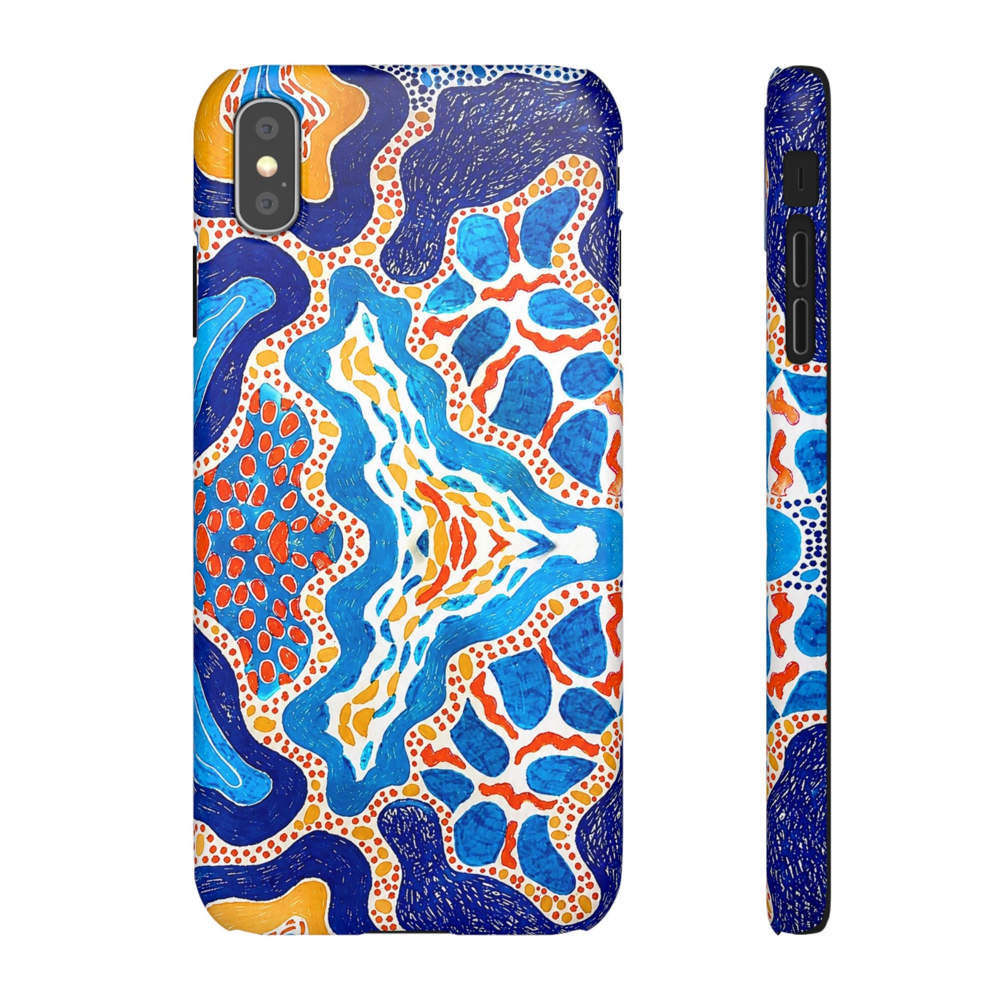 Abstract Blue Pattern Phone Case