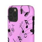 Pink Music Notes Phone Case