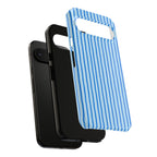 Blue Wavy Lines Phone Case