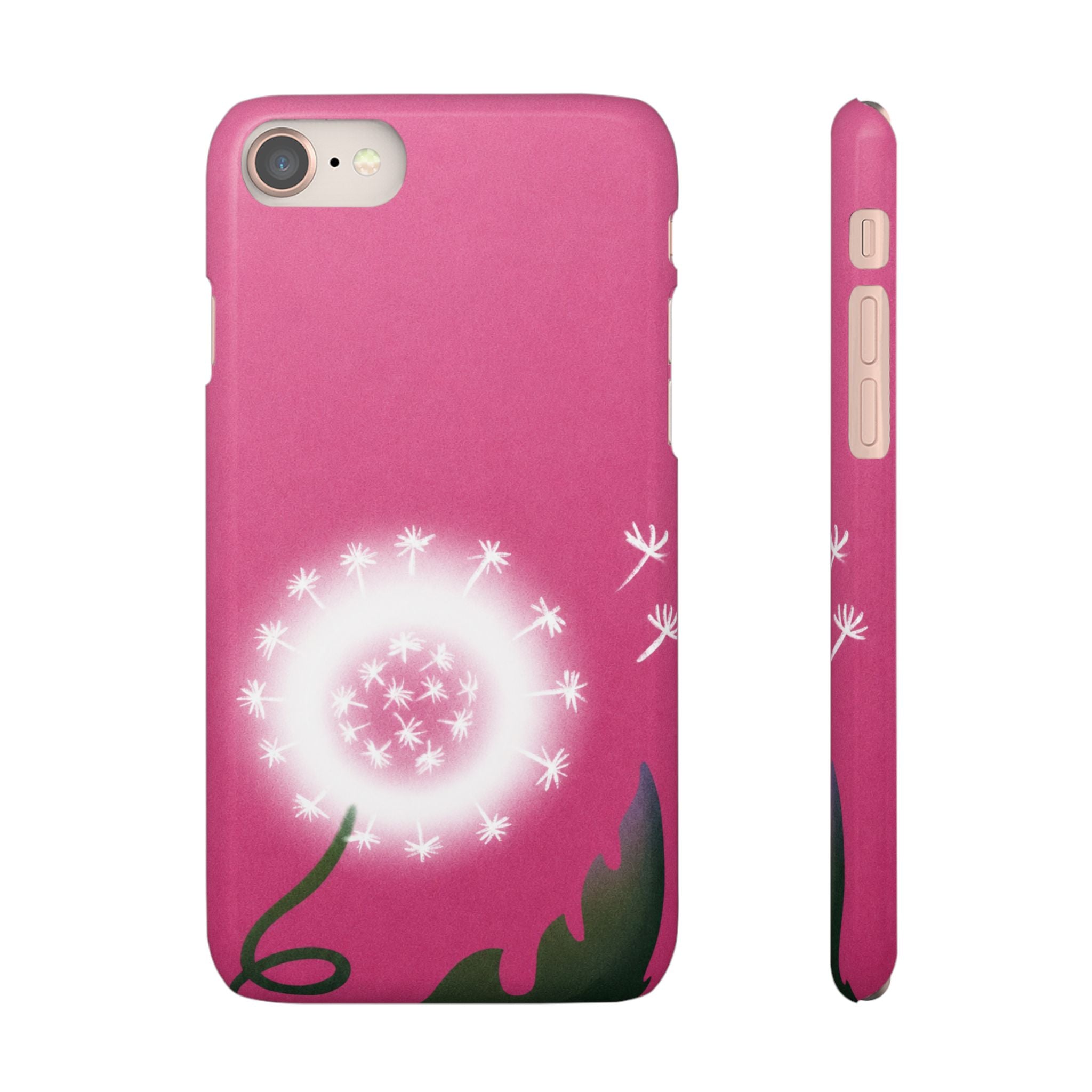 Pink Dandelion Phone Case