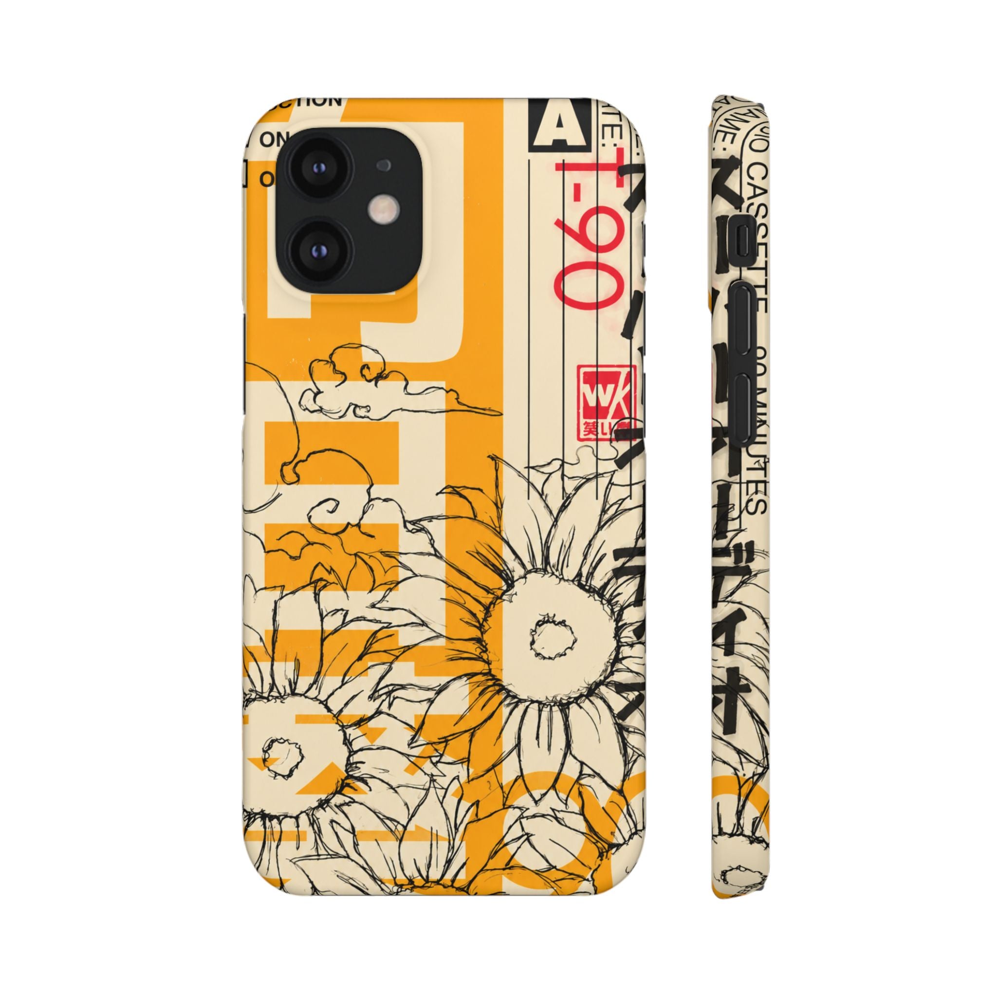 Retro Cassette Floral Phone Case