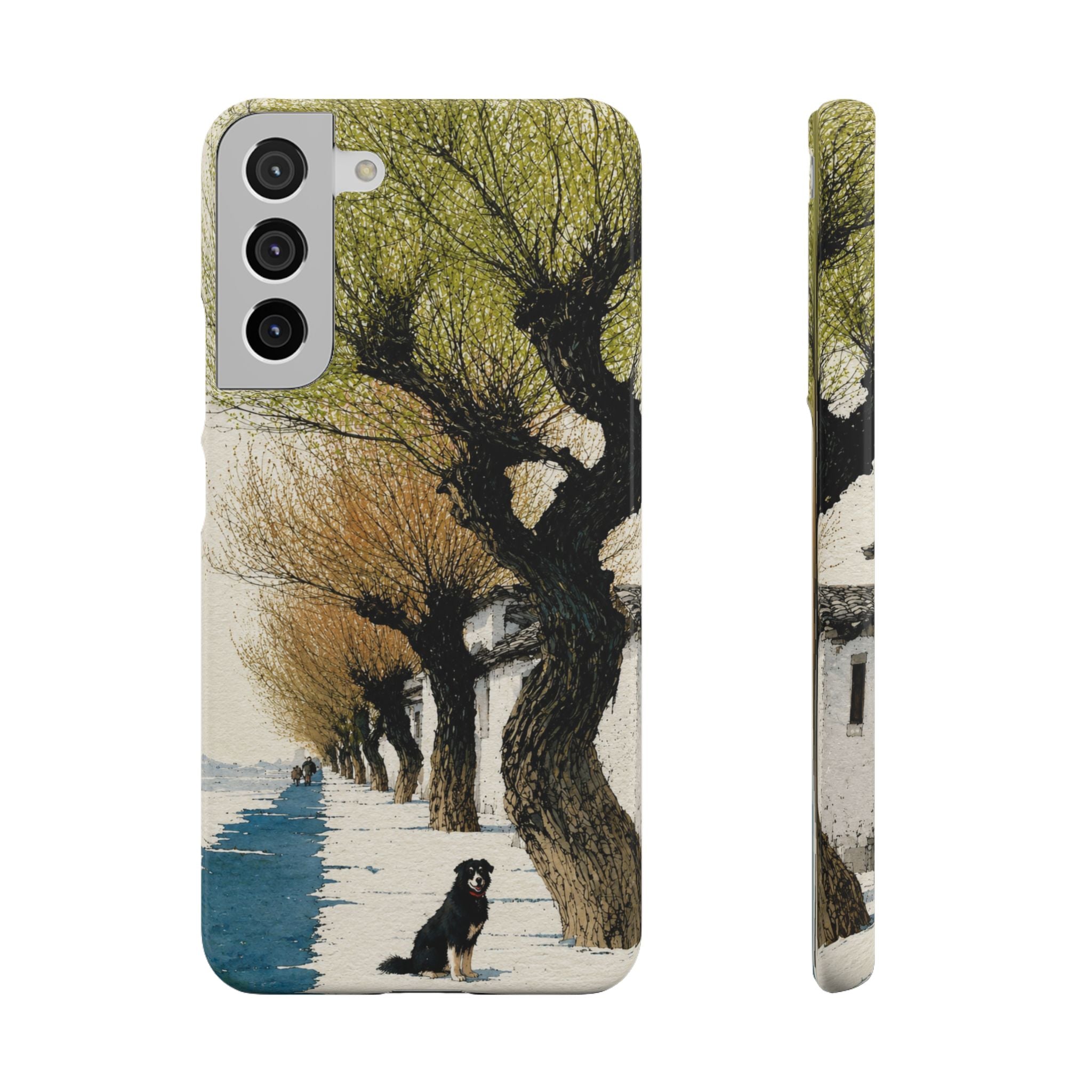 Serene Willow Landscape Phone Case