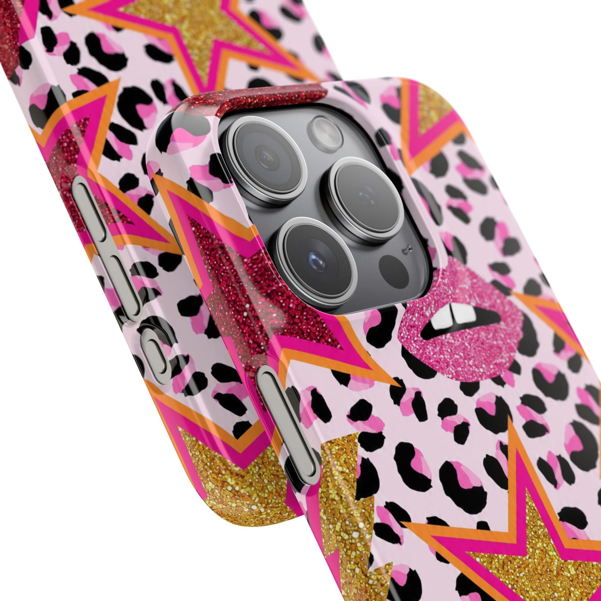 Pink Leopard Pop Art Phone Case