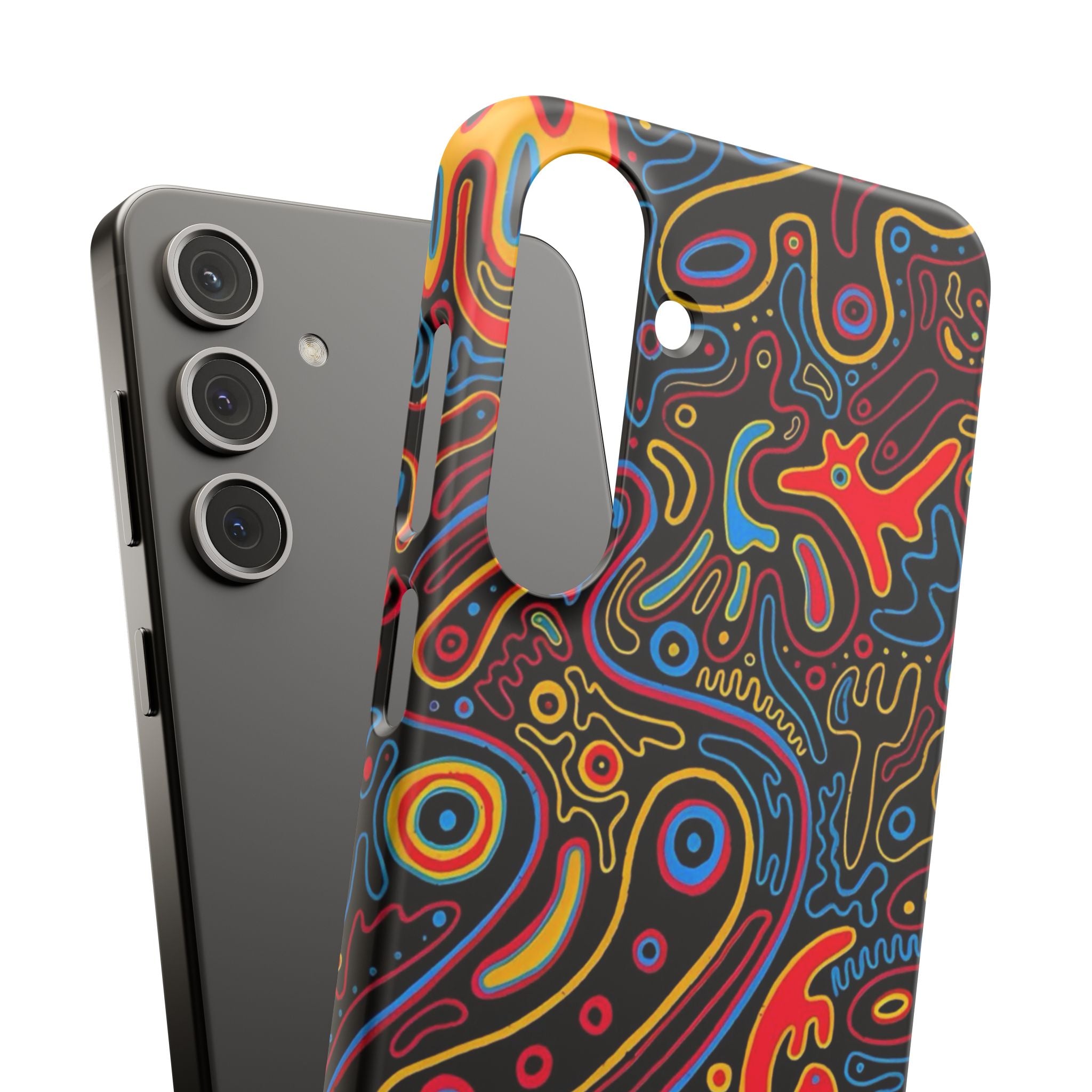 Neon Maze Phone Case