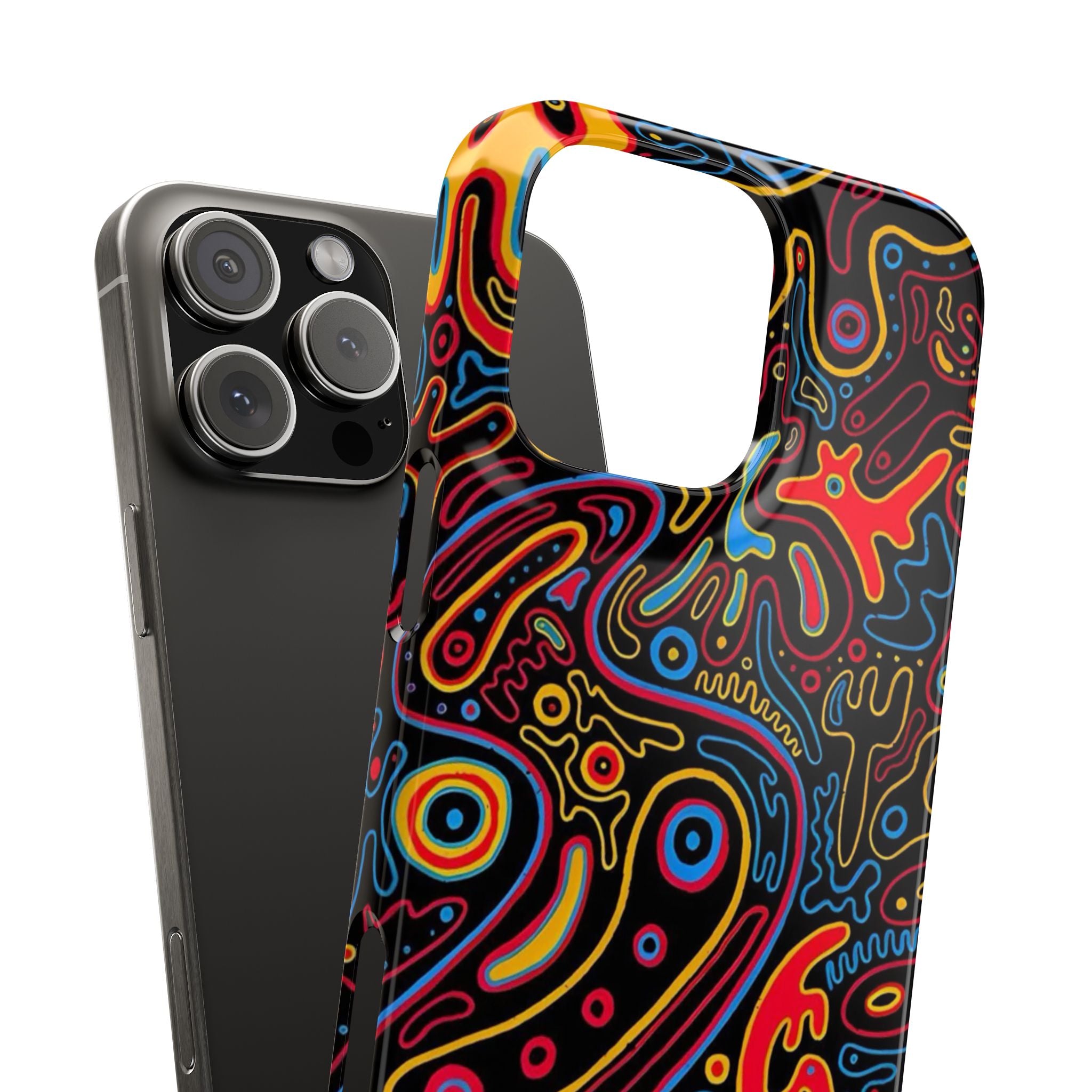 Neon Maze Phone Case