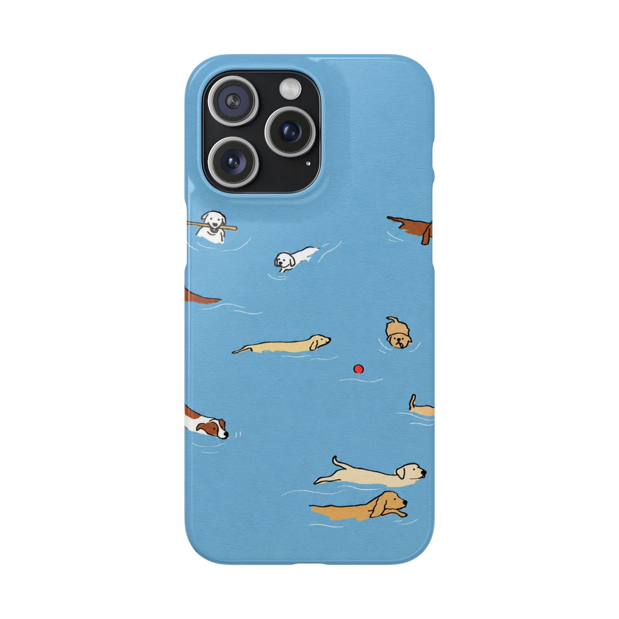Swimming Dogs Phone Case