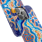 Abstract Blue Pattern Phone Case