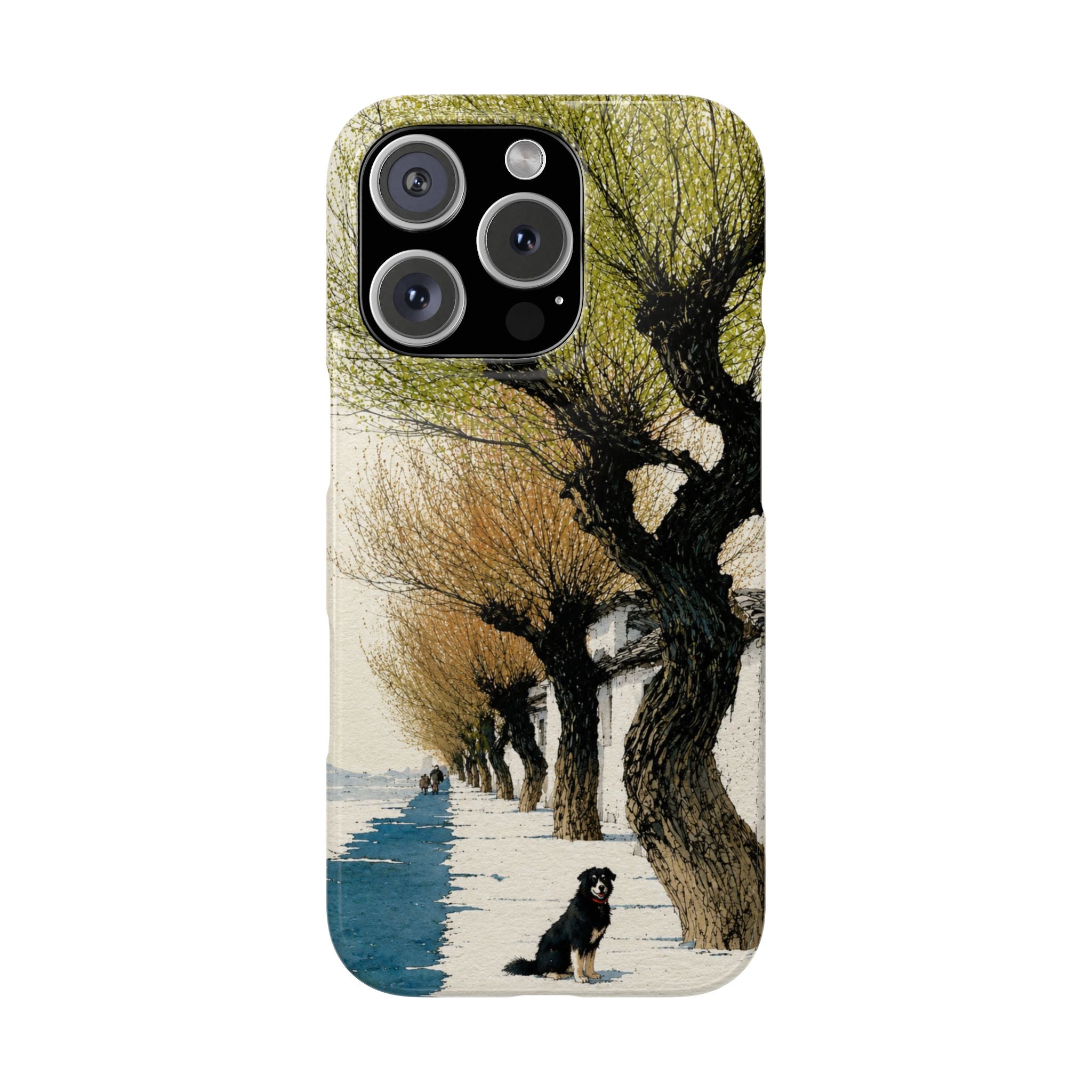 Serene Willow Landscape Phone Case