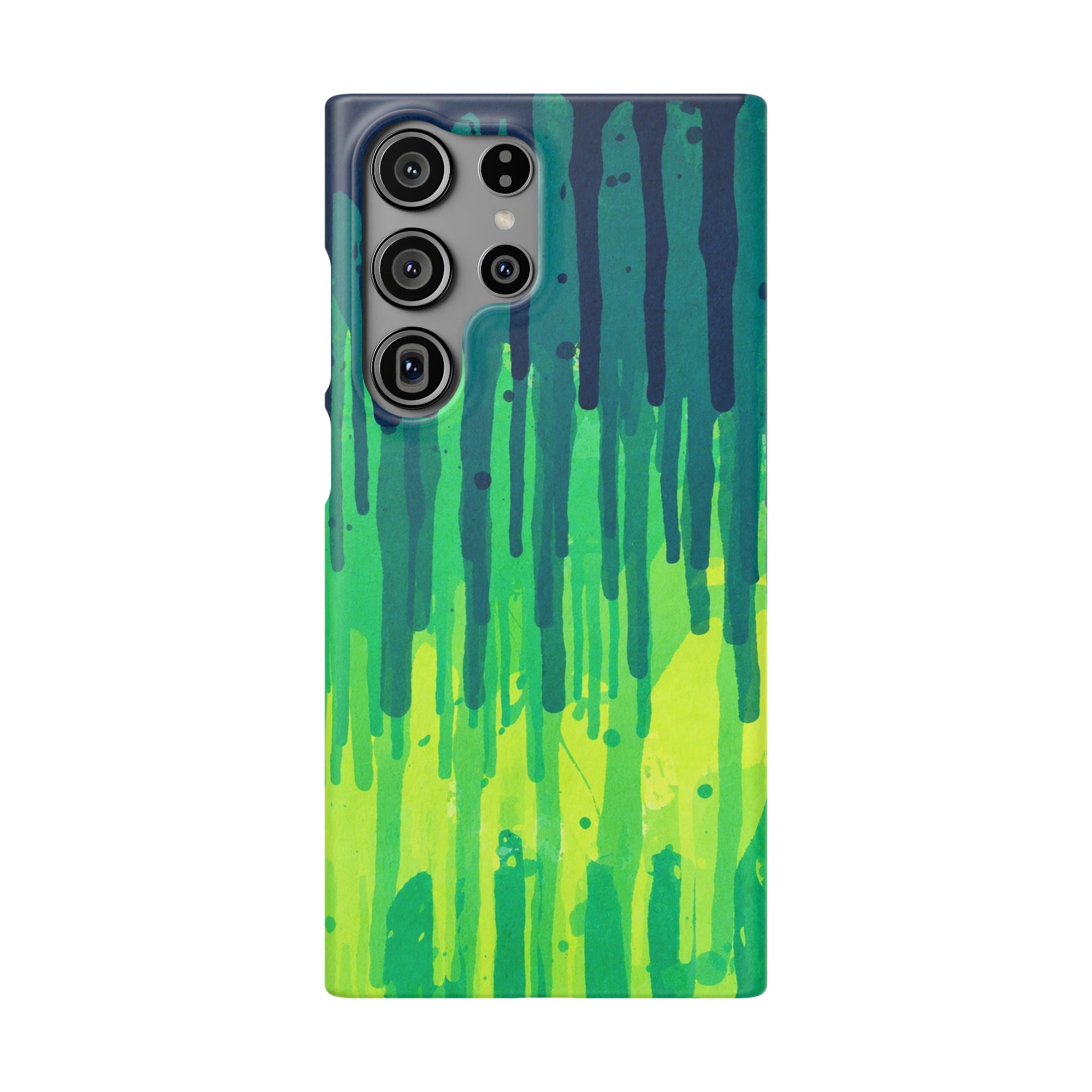 Liquid Emerald – Abstract Drip Phone Case