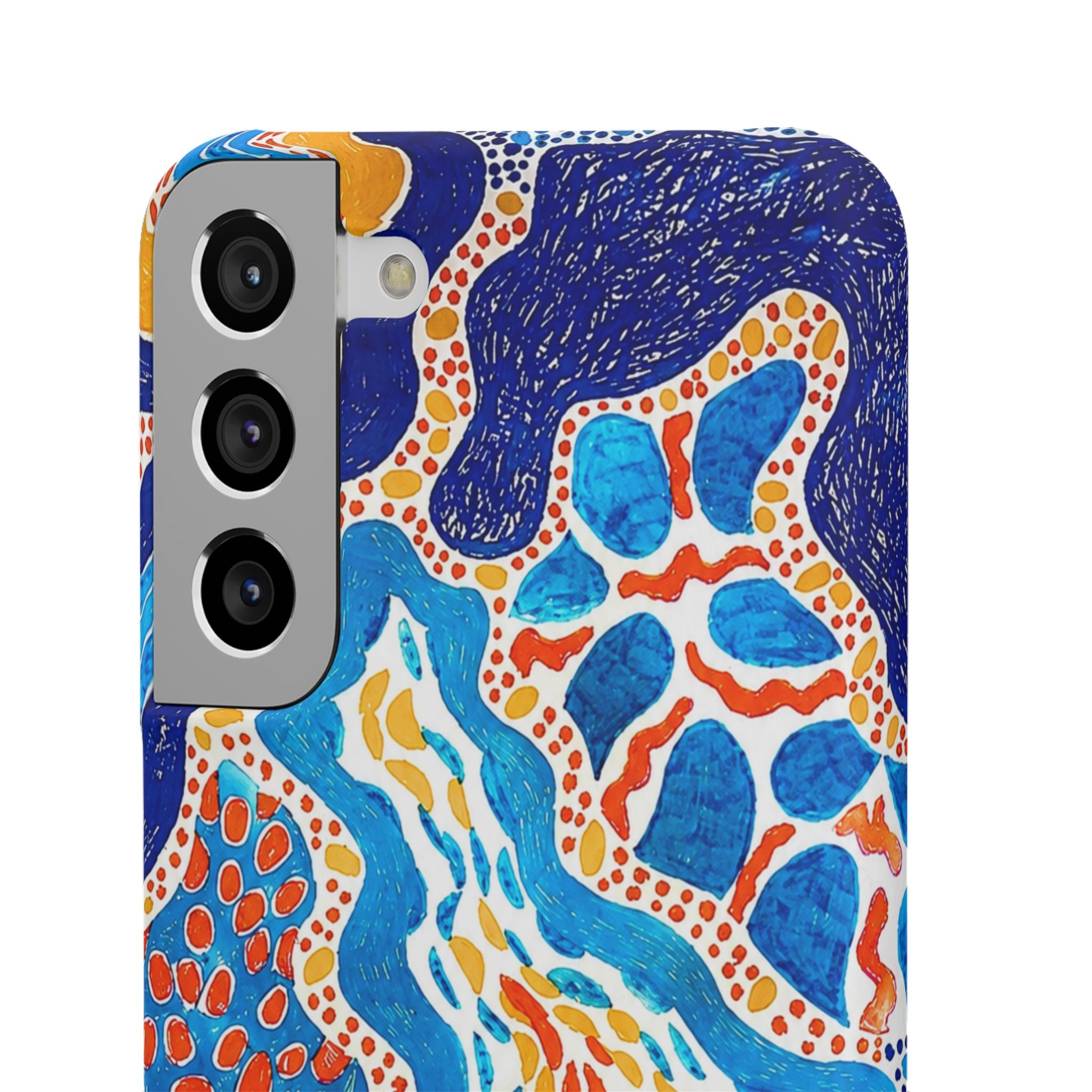 Abstract Blue Pattern Phone Case