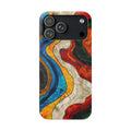 Abstract Topographic Waves Phone Case