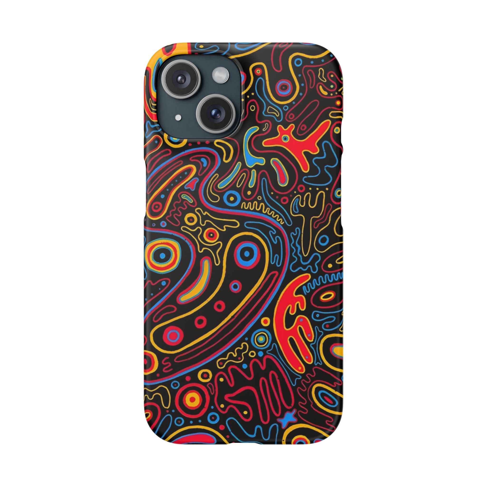 Neon Maze Phone Case