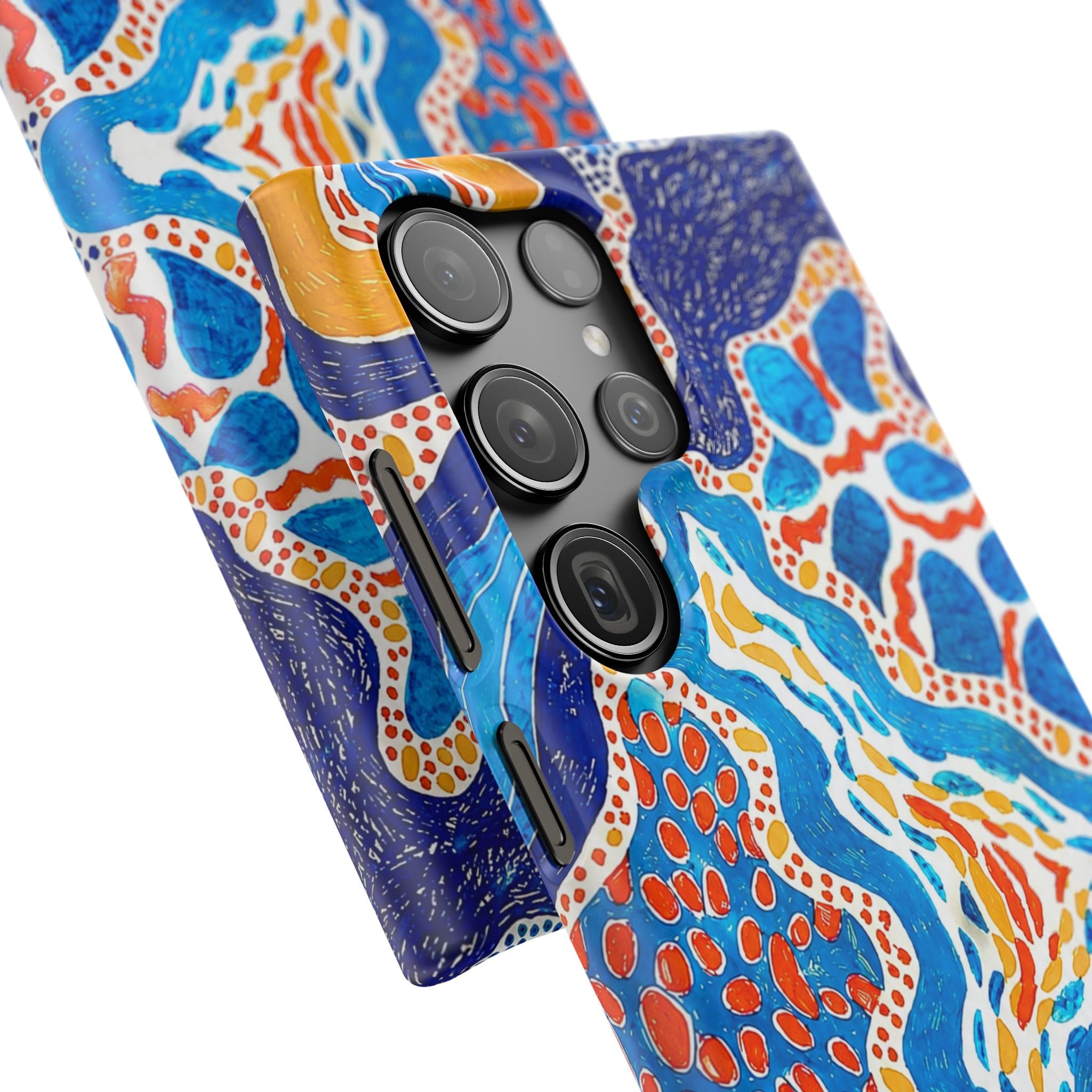 Abstract Blue Pattern Phone Case
