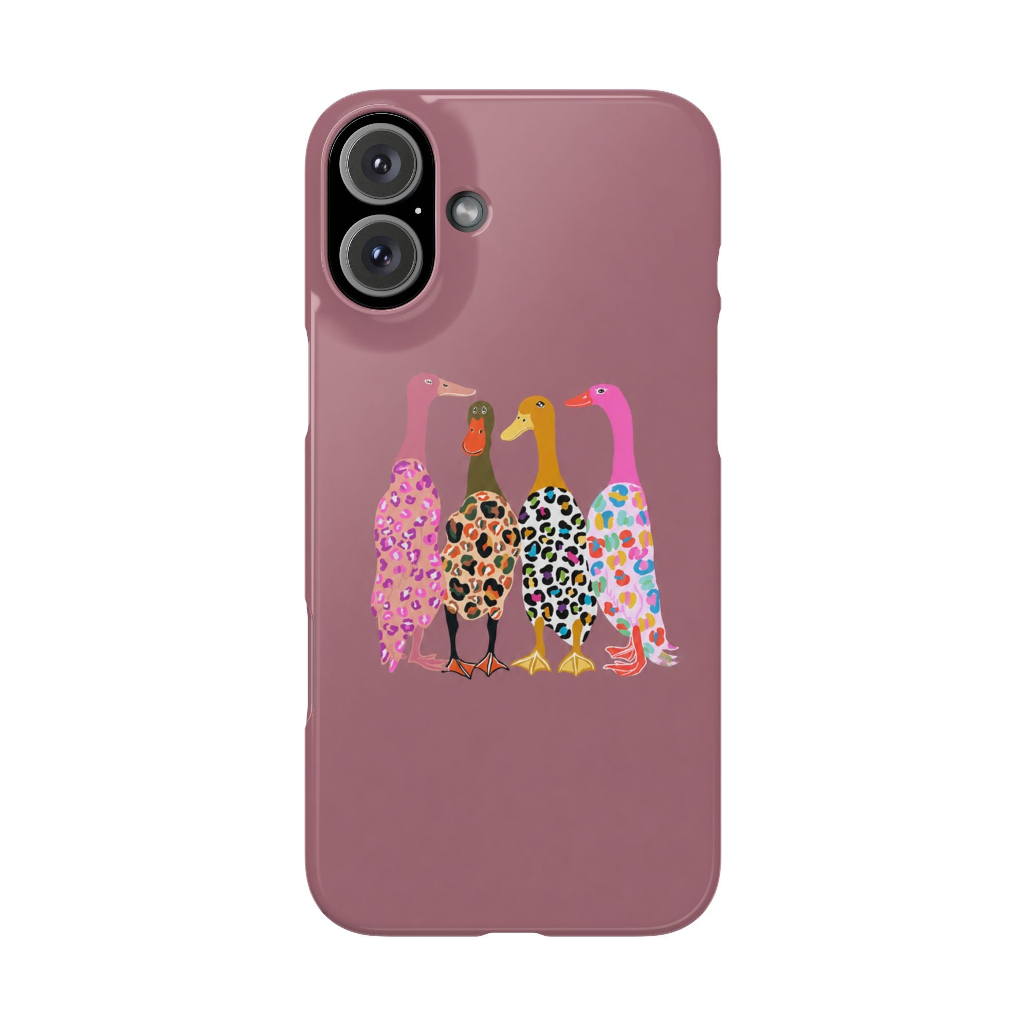 Colorful Leopard Ducks Phone Case