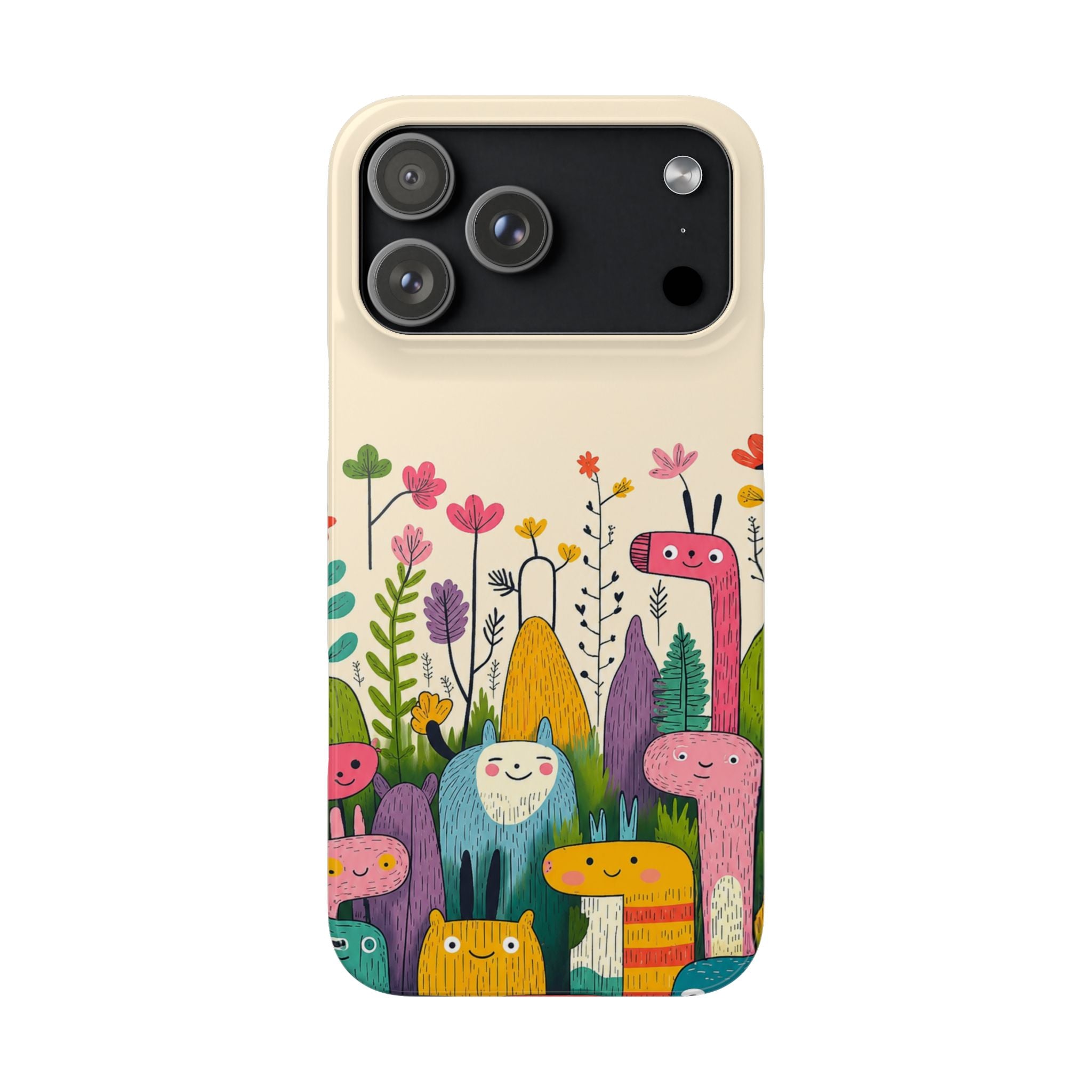 Cute Monster Garden Phone Case