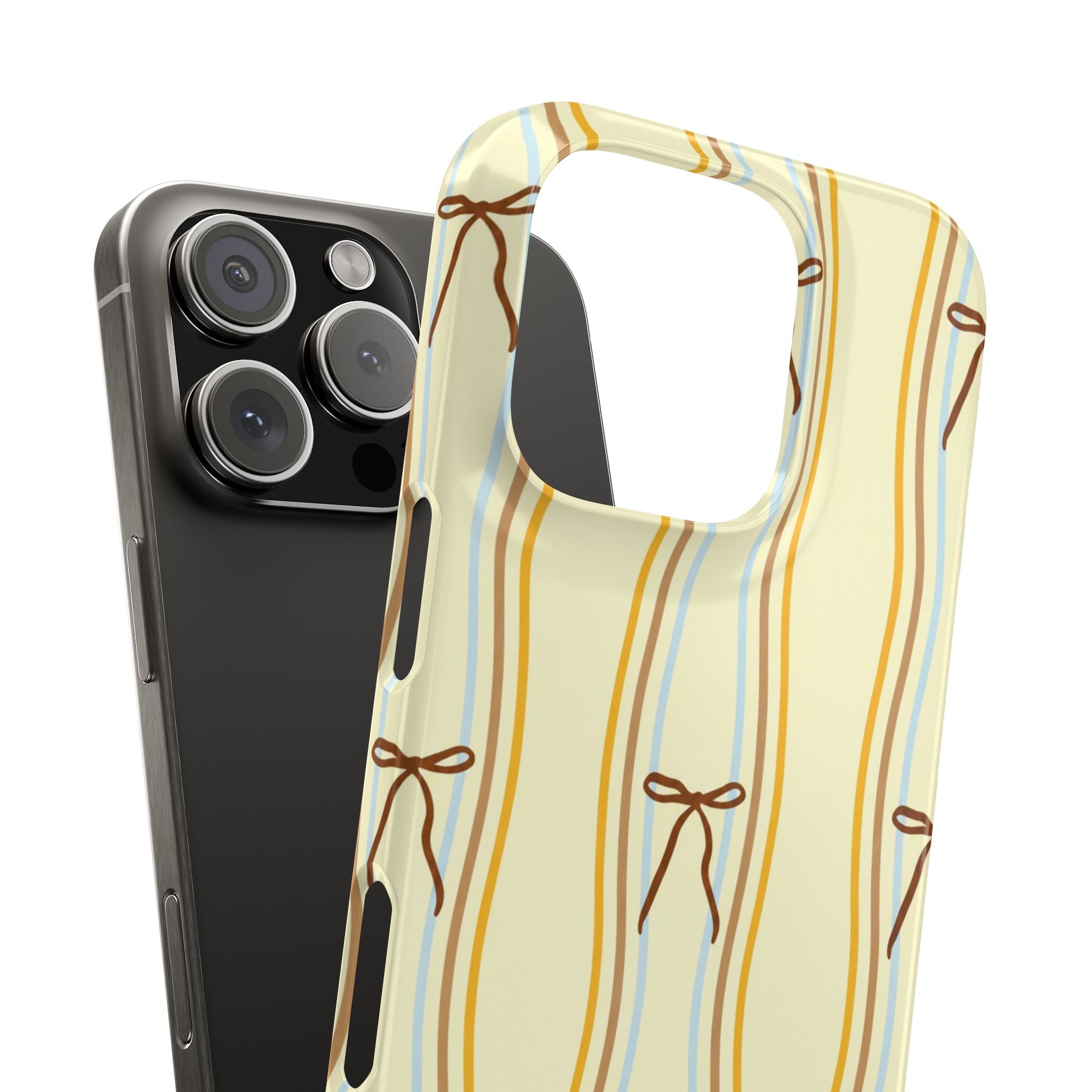 Bow Stripe Phone Case