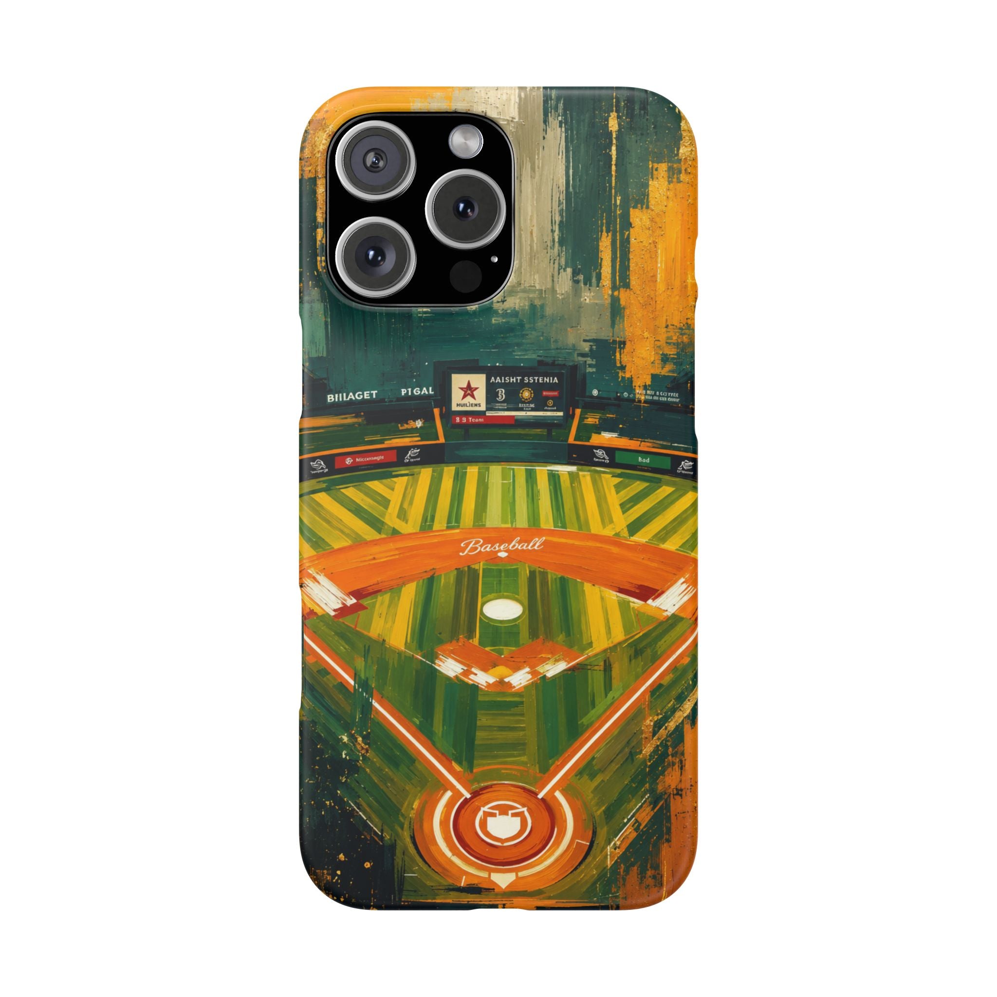 Abstract Baseball Stadium Phone Case